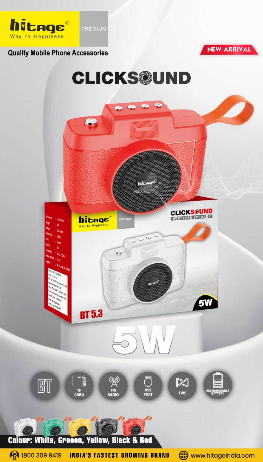 BT-5.0 CLICK SOUND Hitage Speaker