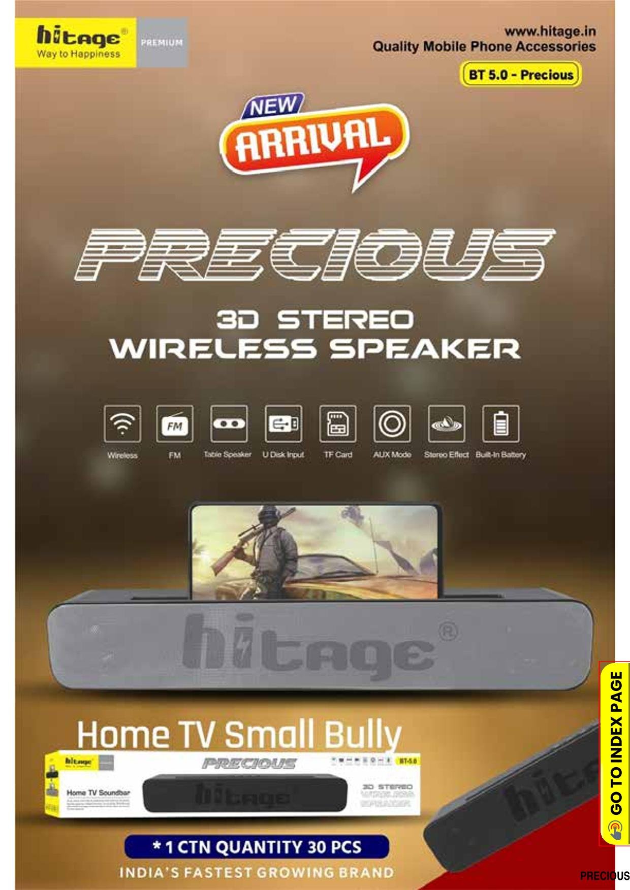 BT-5.0 Precious Hitage Speaker