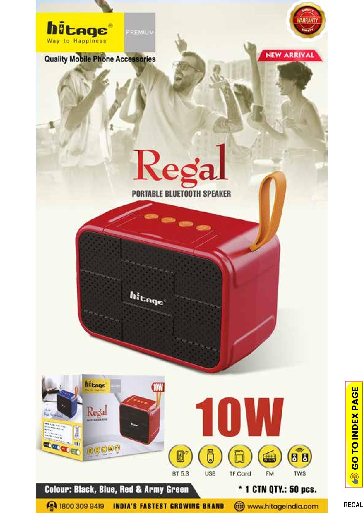 BT-5.0 Regal Hitage Speaker