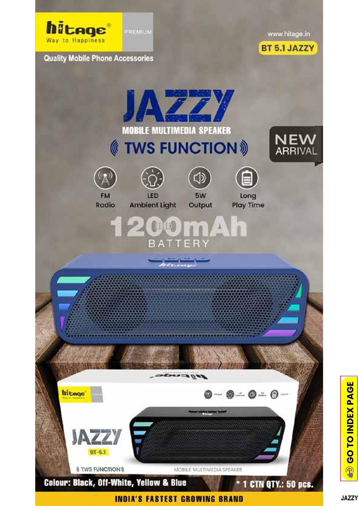 BT-5.1 Jazzy Hitage Speaker