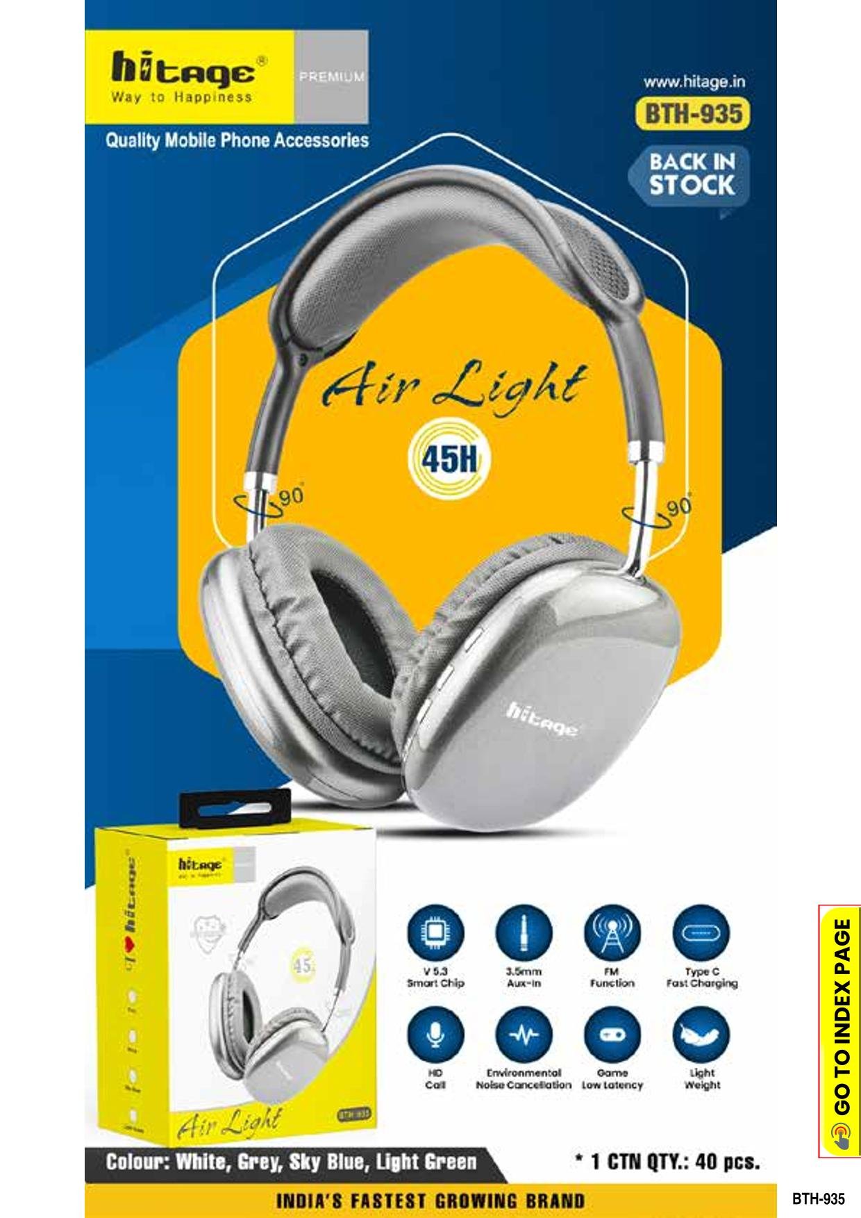 BTH-935 Hitage BT Headphone