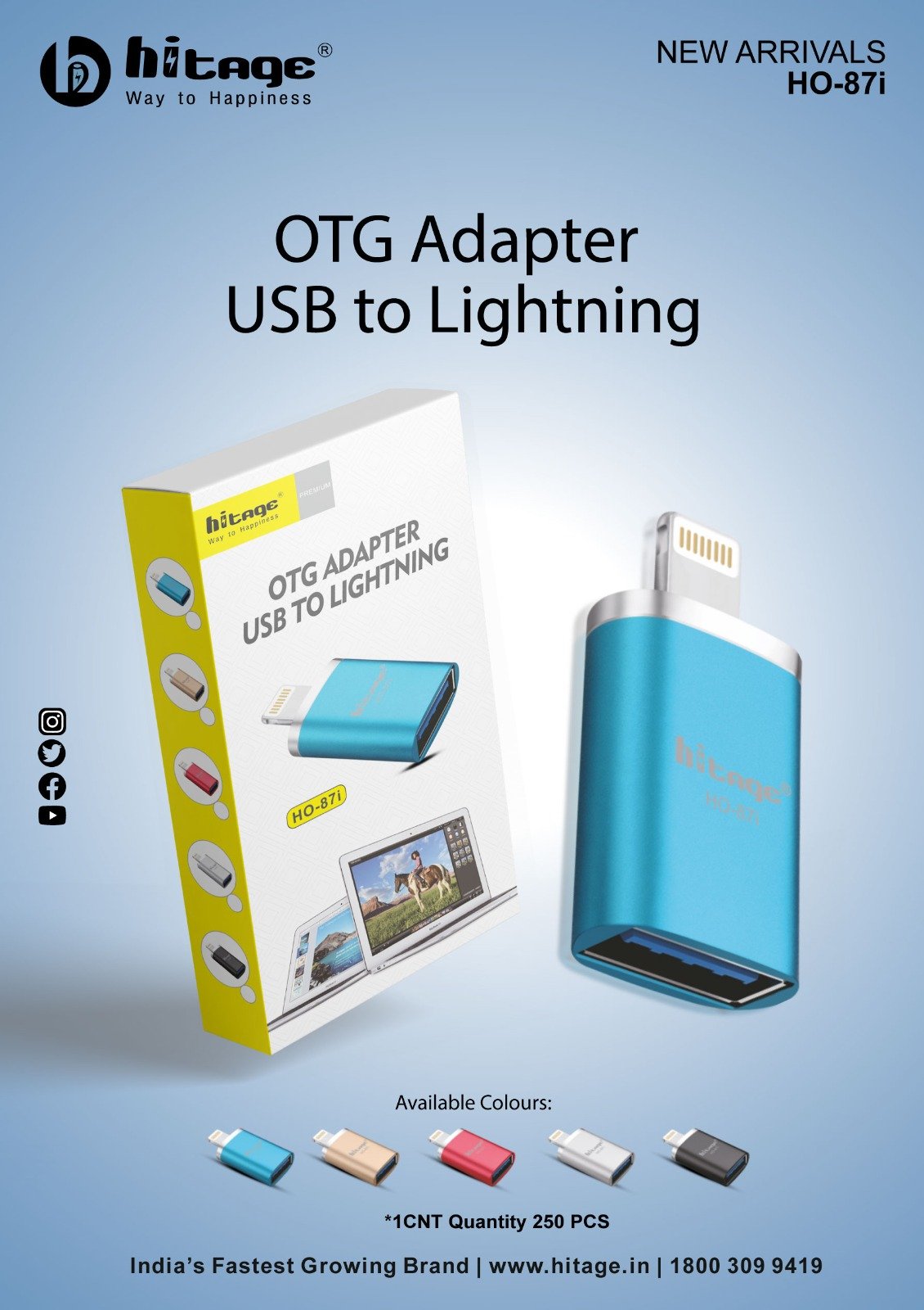 HO-87i OTG Adapter (USB to Lighting)