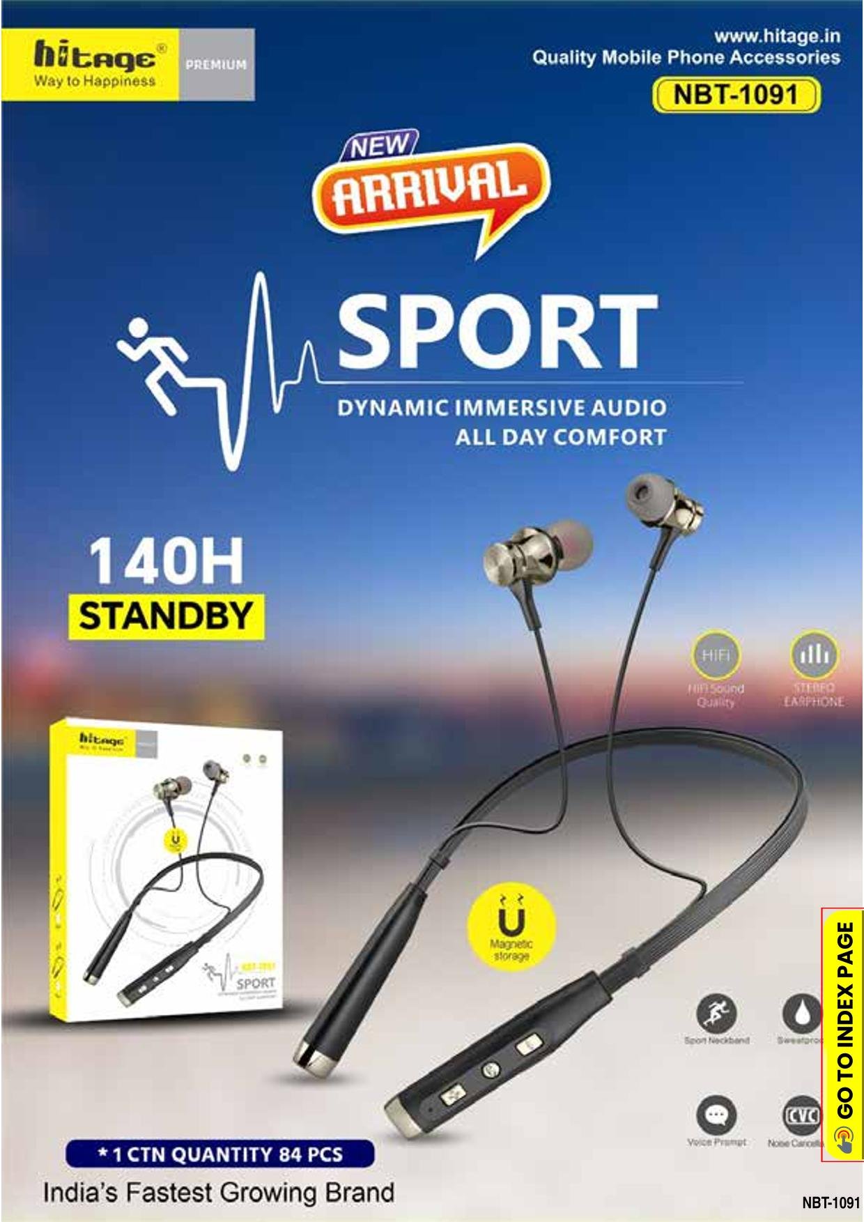 NBT-1091 Hitage BT Neckband