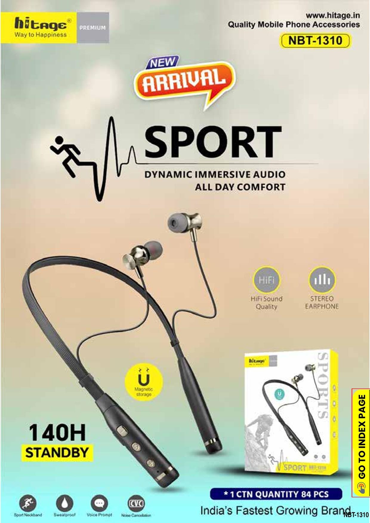 NBT-1310 Hitage BT Neckband