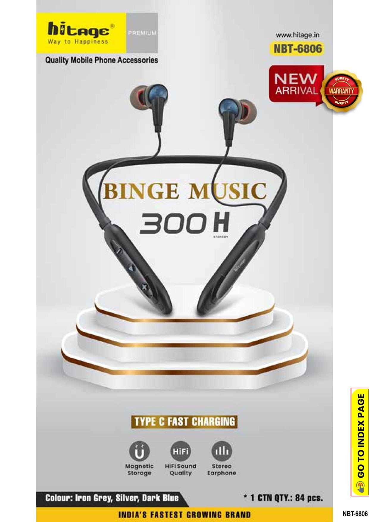 NBT-6806 Hitage BT Neckband