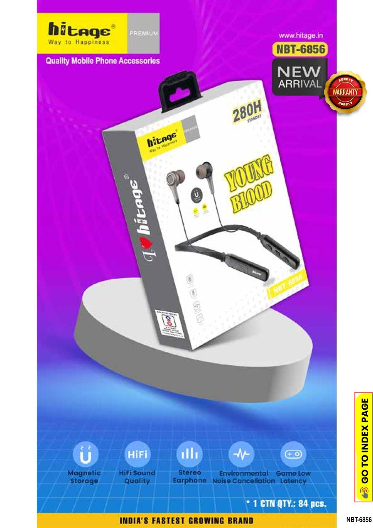 NBT-6856 Hitage BT Neckband