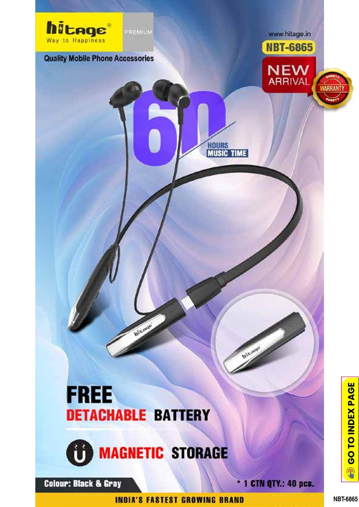 NBT-6865 Hitage BT Neckband