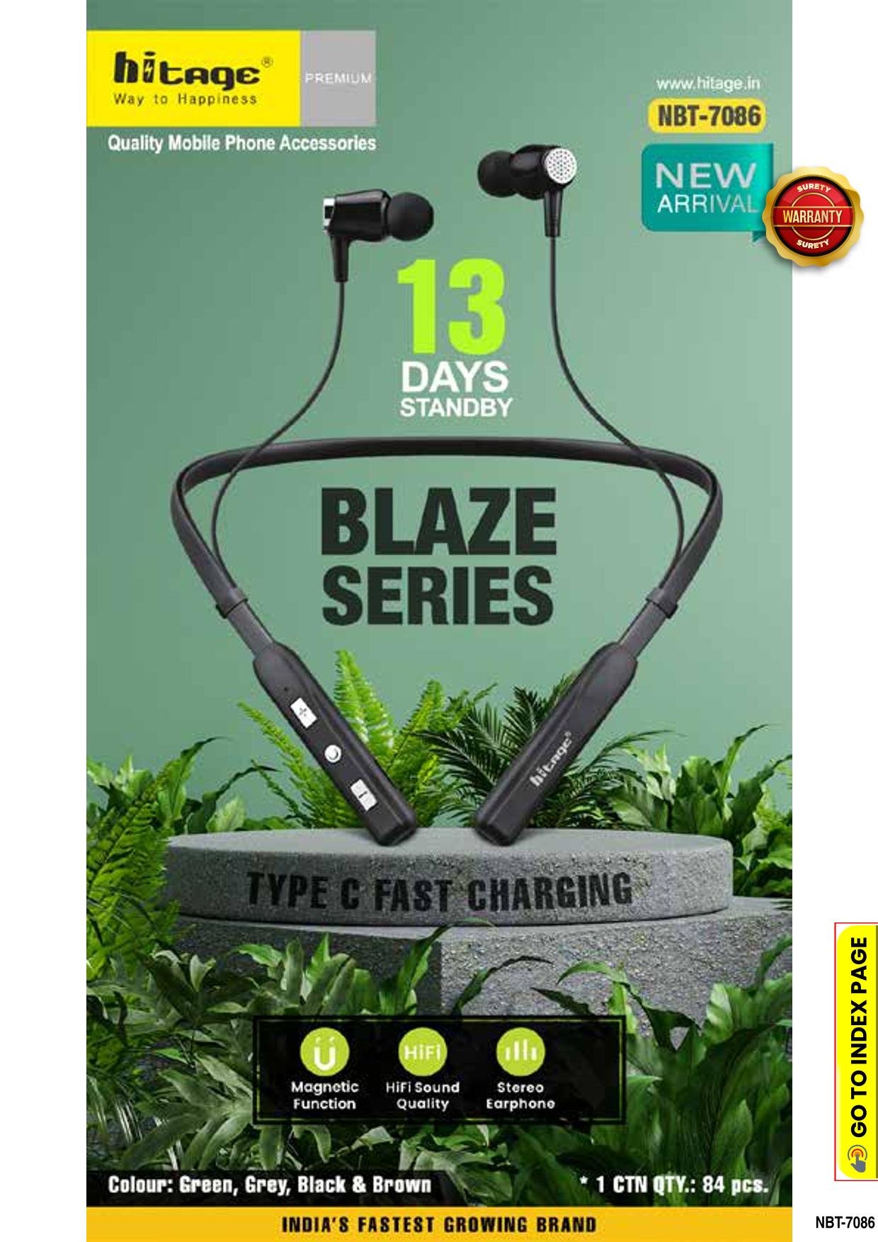 NBT-7086 Hitage BT Neckband