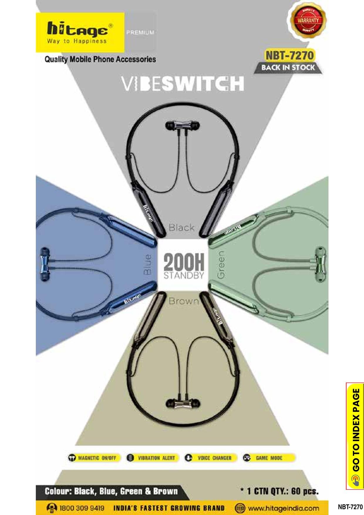 NBT-7270 Hitage BT Neckband