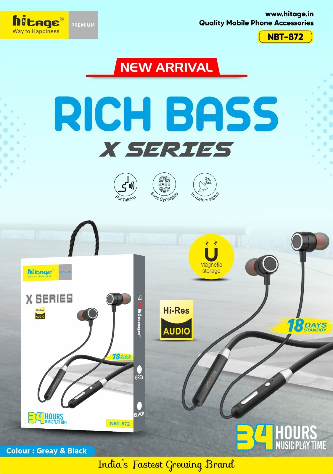 NBT-872 Hitage BT Neckband