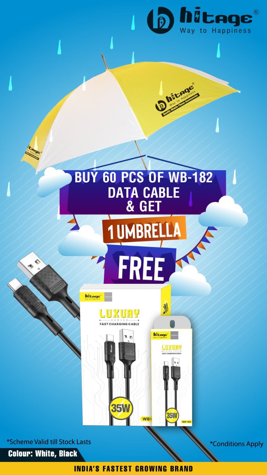 OFFER-WB-182 Hitage Cable (35W) Micro