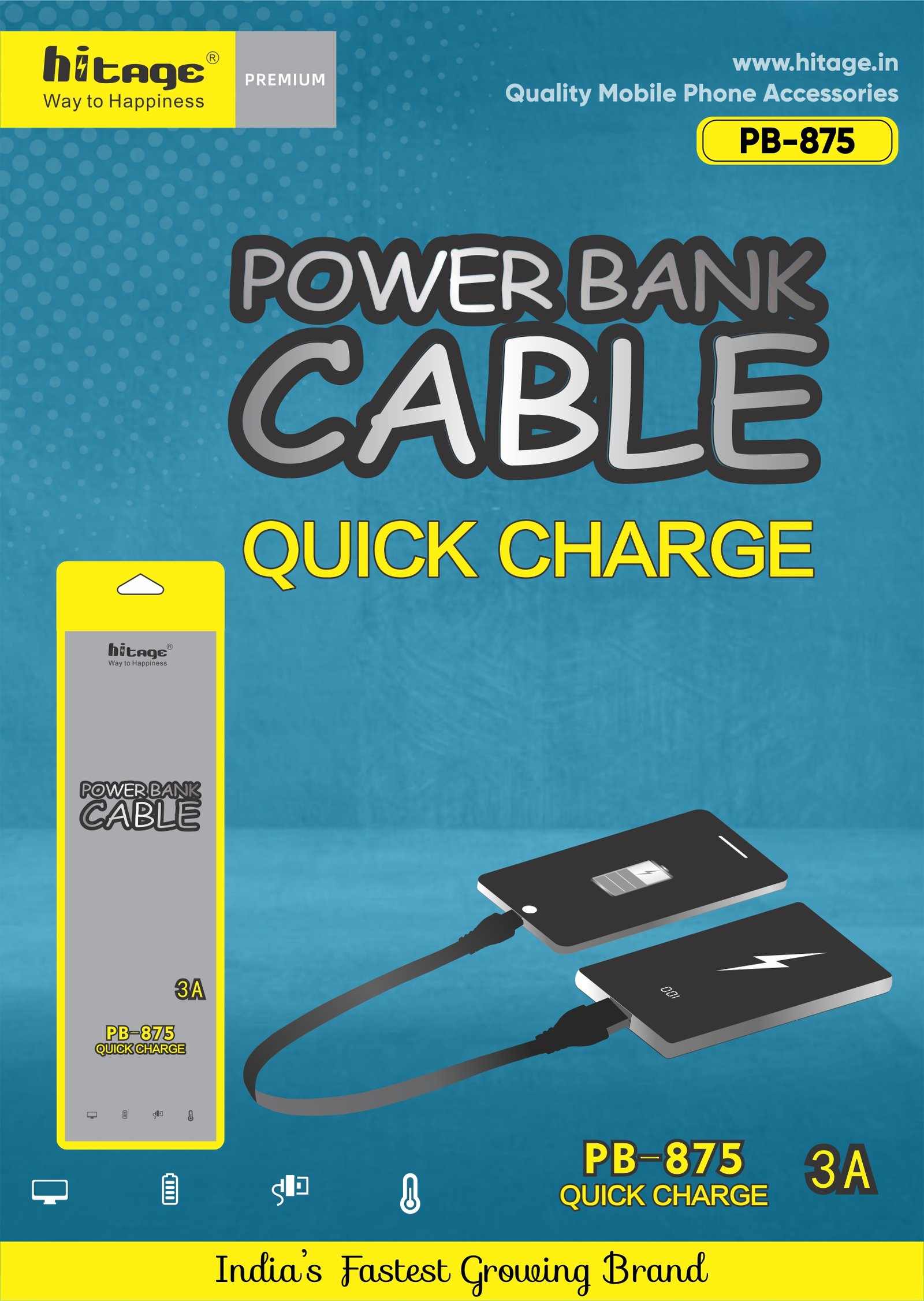 PB-875 Power Bank Cable (Android)