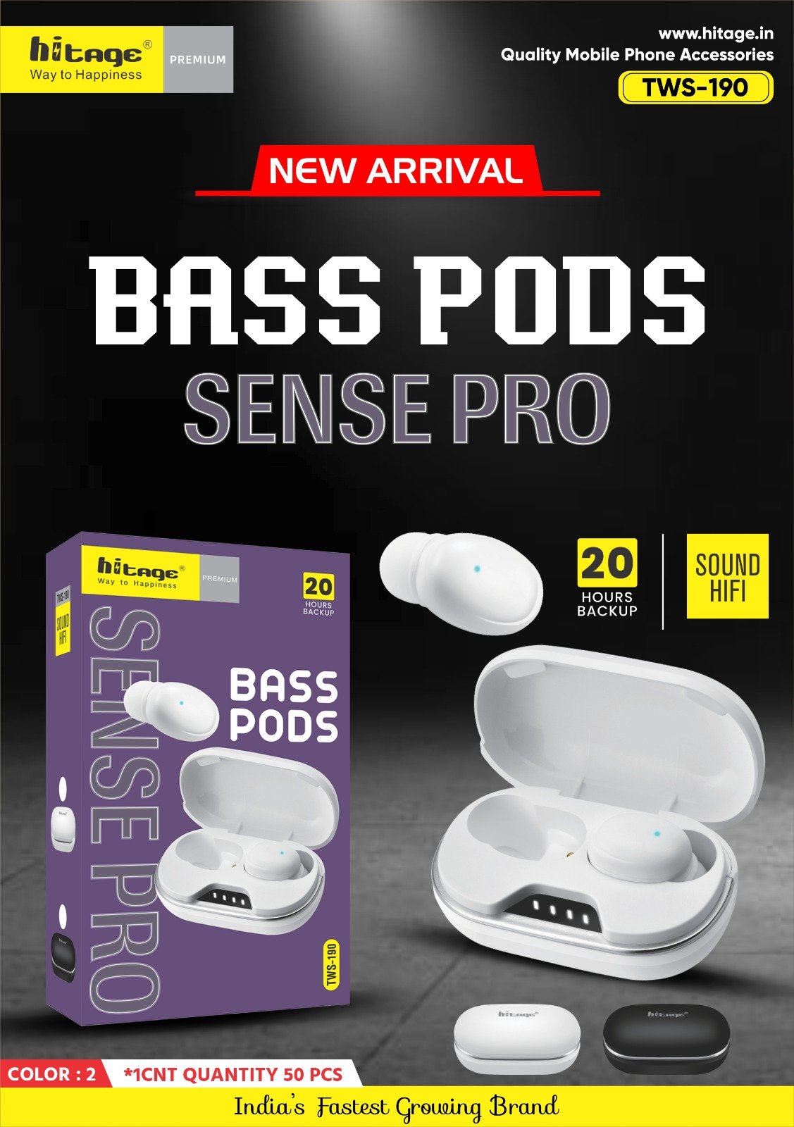 TWS-190 Hitage Wireless Earbuds