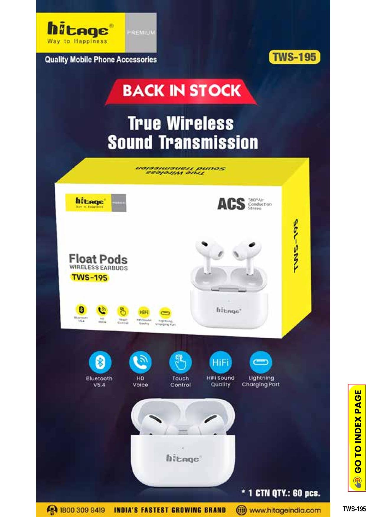 TWS-195 Hitage Wireless Earbuds (2)