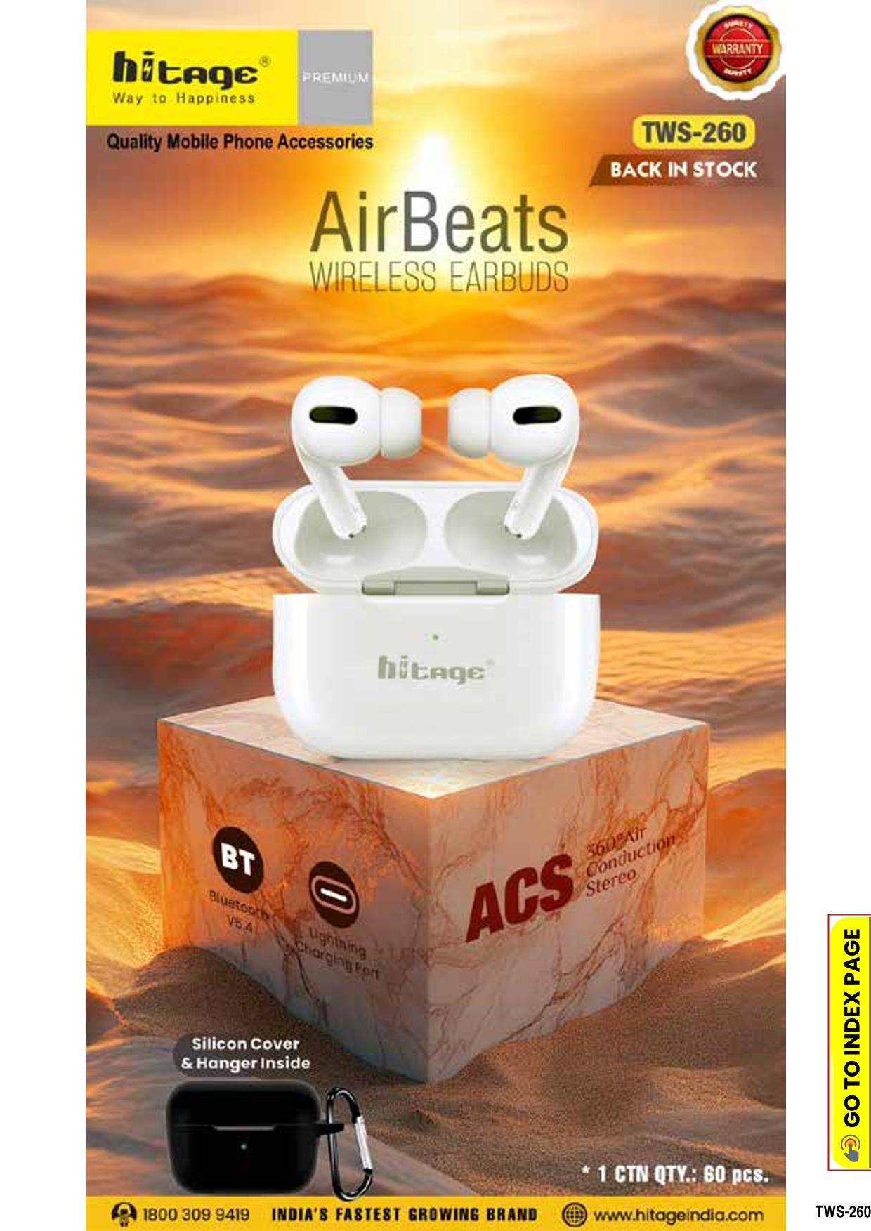 TWS-260 Hitage Wireless Earbuds