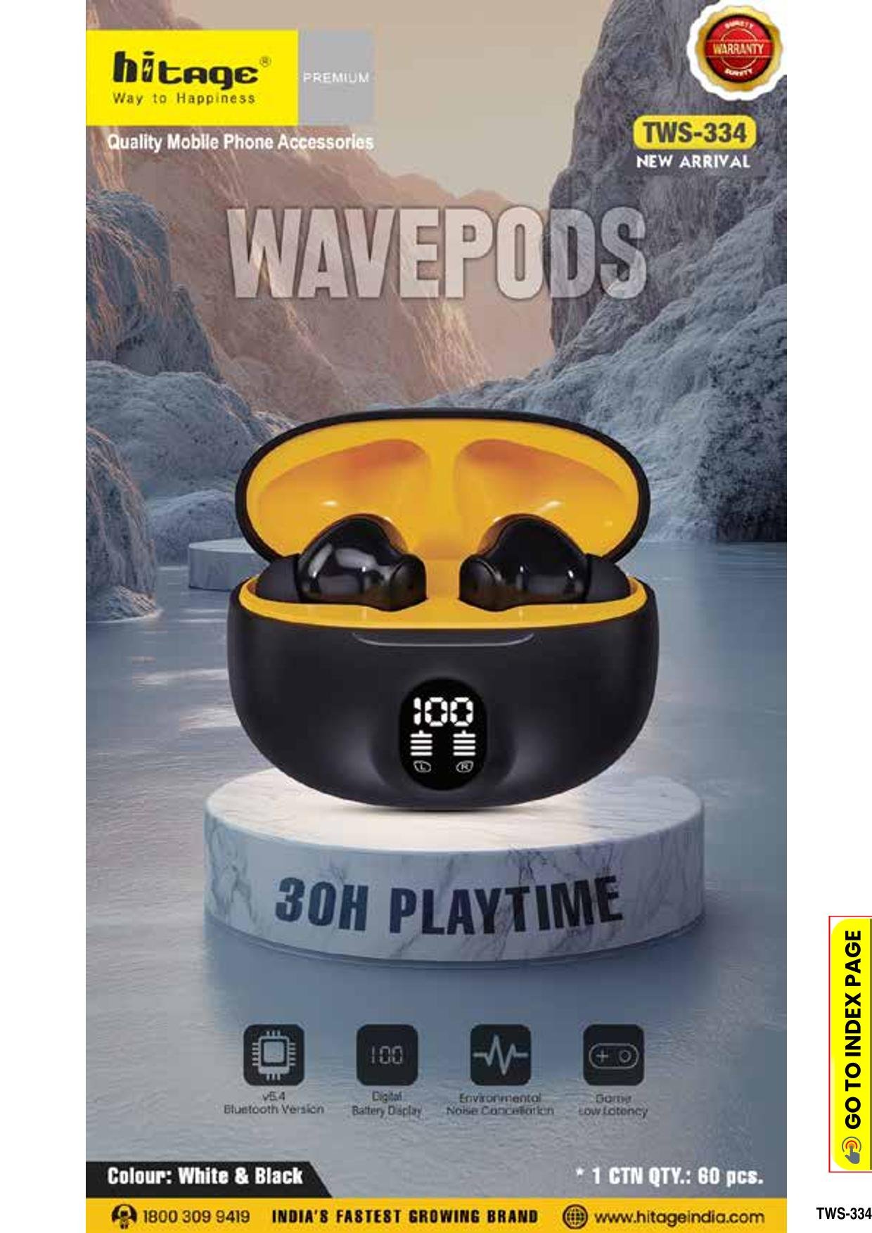 TWS-334 Hitage Wireless Earbuds