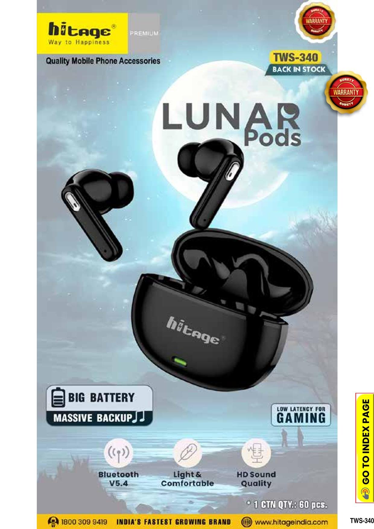 TWS-340 Hitage Wireless Earbuds (1)