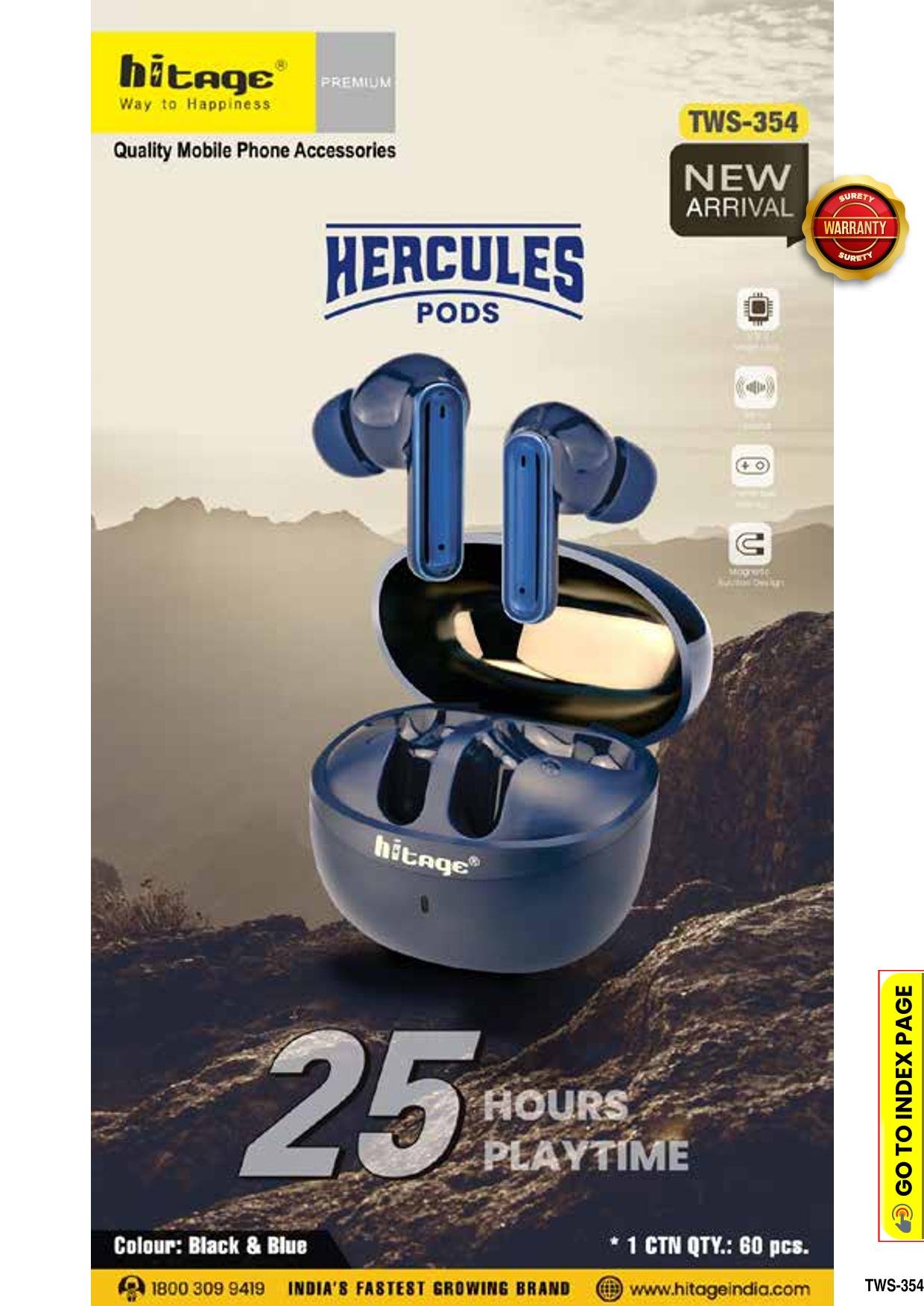 TWS-354 Hitage Wireless Earbuds