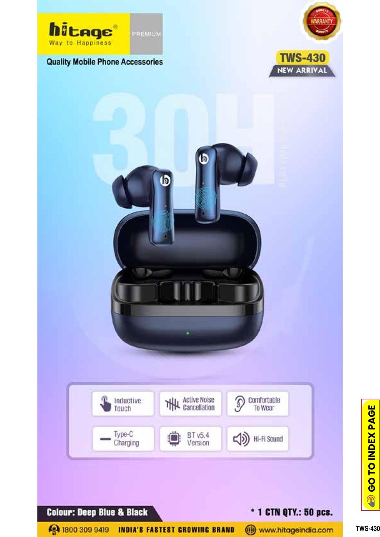TWS-430 Hitage Wireless Earbuds
