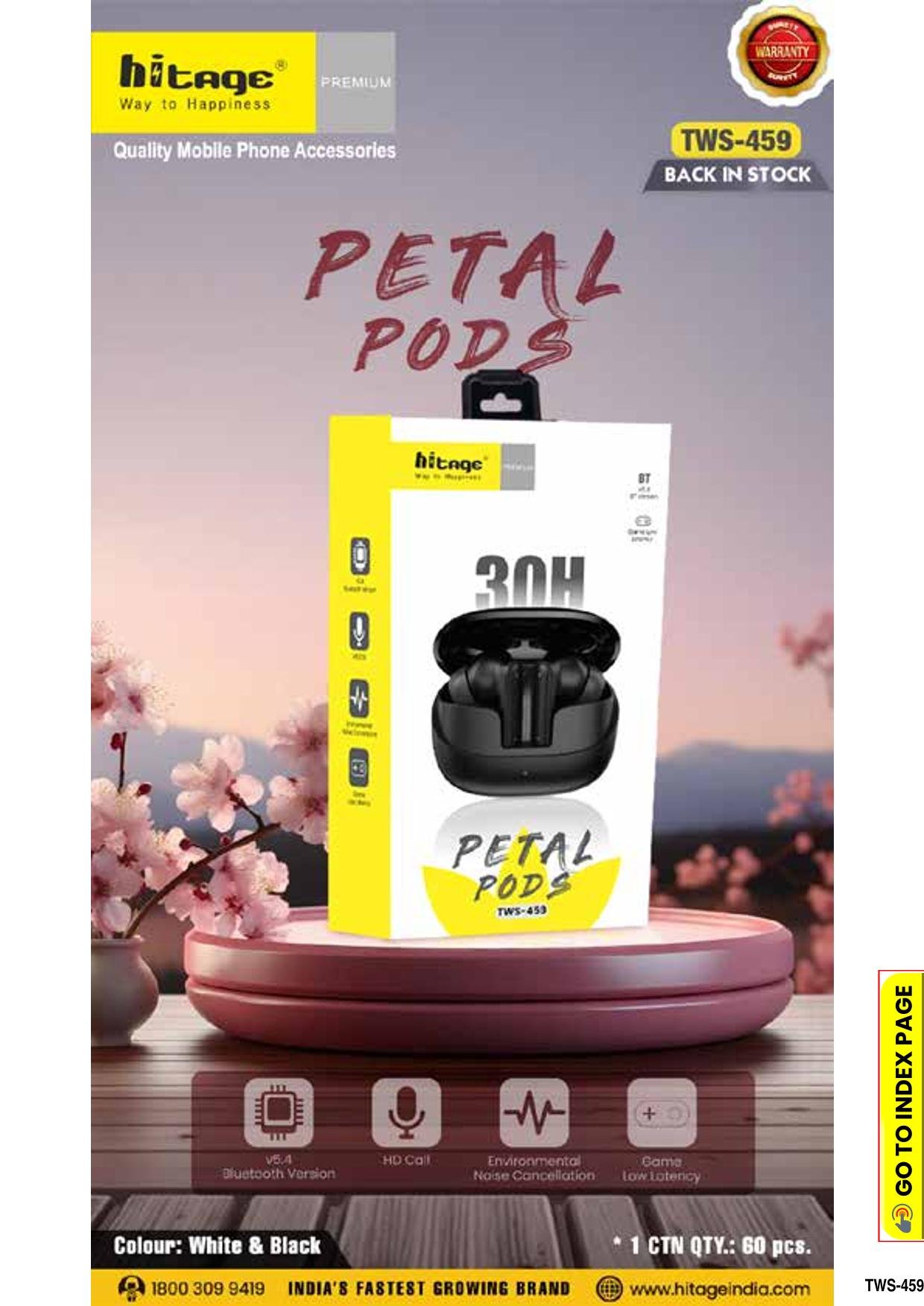 TWS-459 Hitage Wireless Earbuds