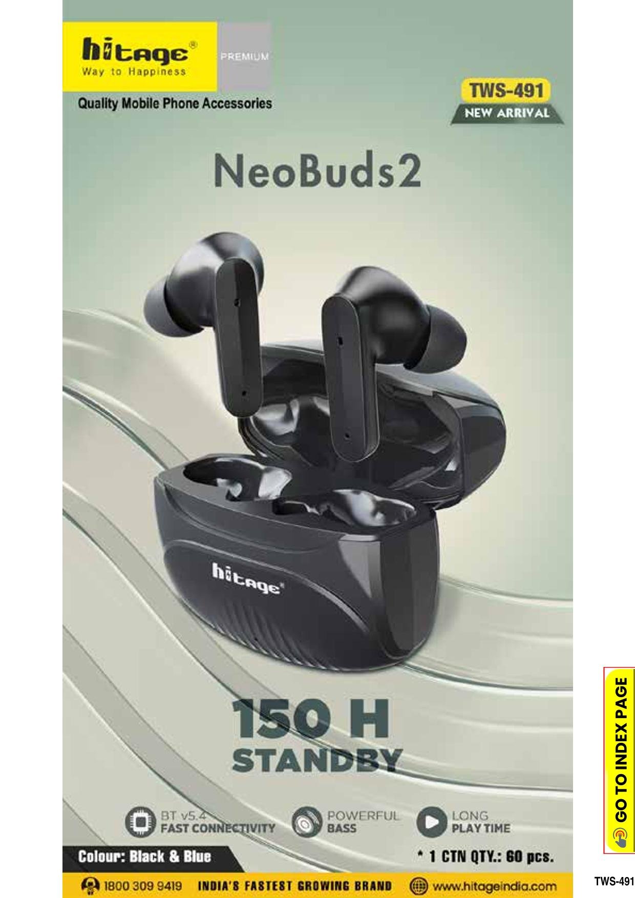 TWS-491 Hitage Wireless Earbuds