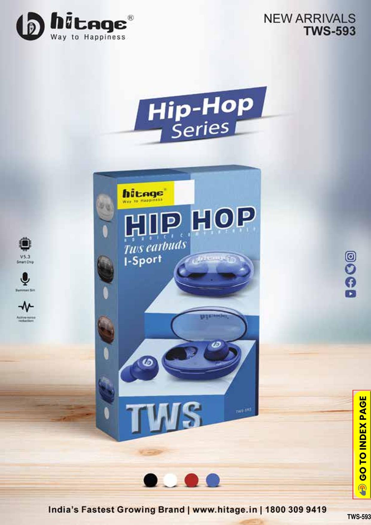 TWS-593 Hitage Wireless Earbuds