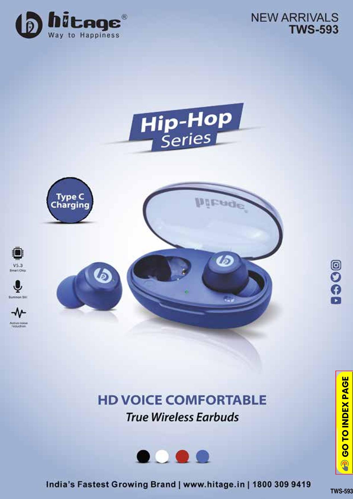 TWS-593Hitage Wireless Earbuds