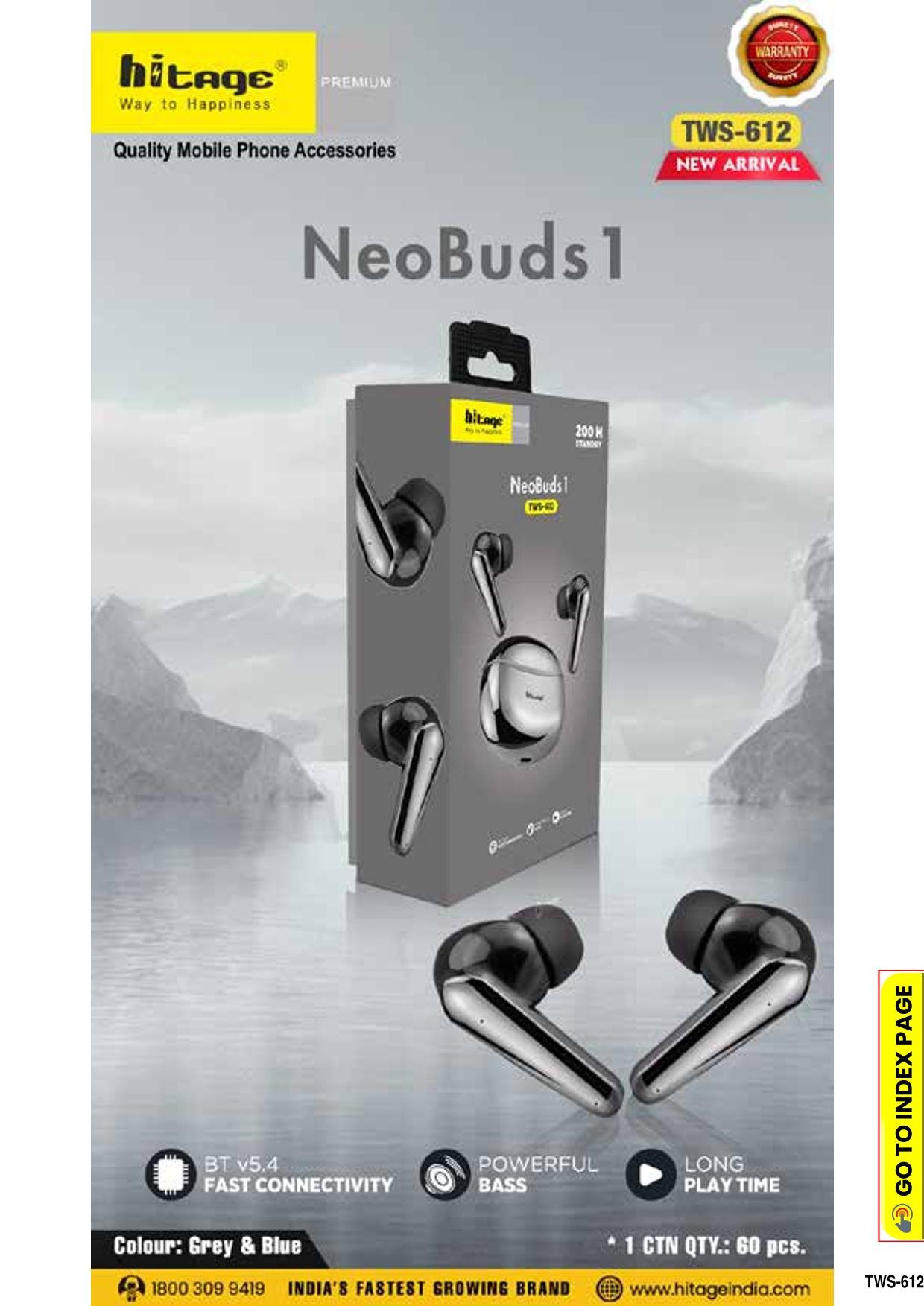 TWS-612 Hitage Wireless Earbuds (2)
