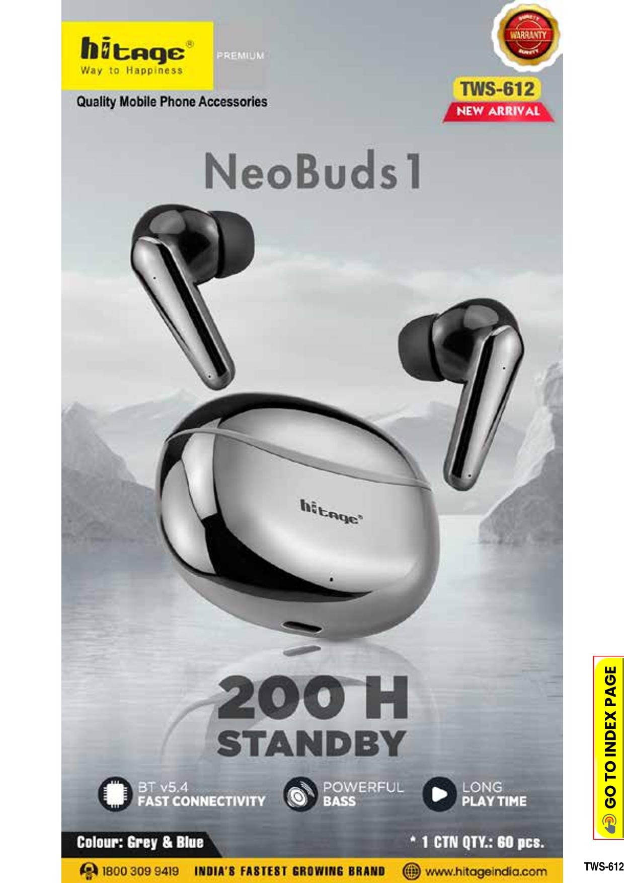 TWS-612 Hitage Wireless Earbuds