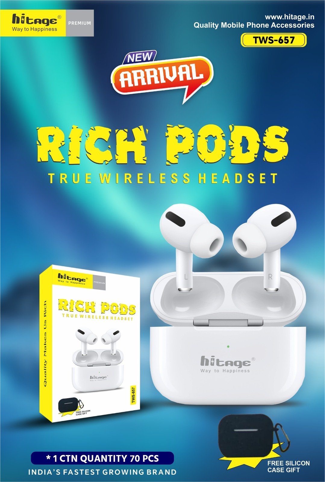 TWS-657 Hitage Wireless Earbuds