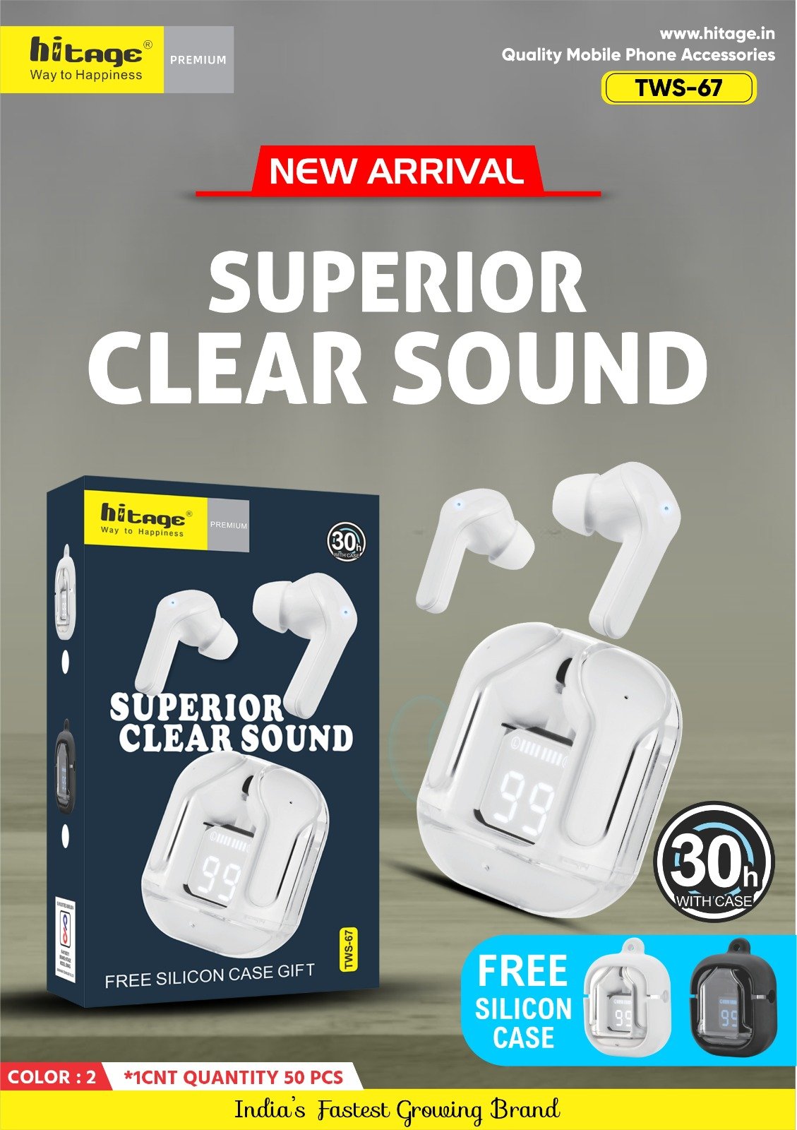 TWS-67 Hitage Wireless Earbuds