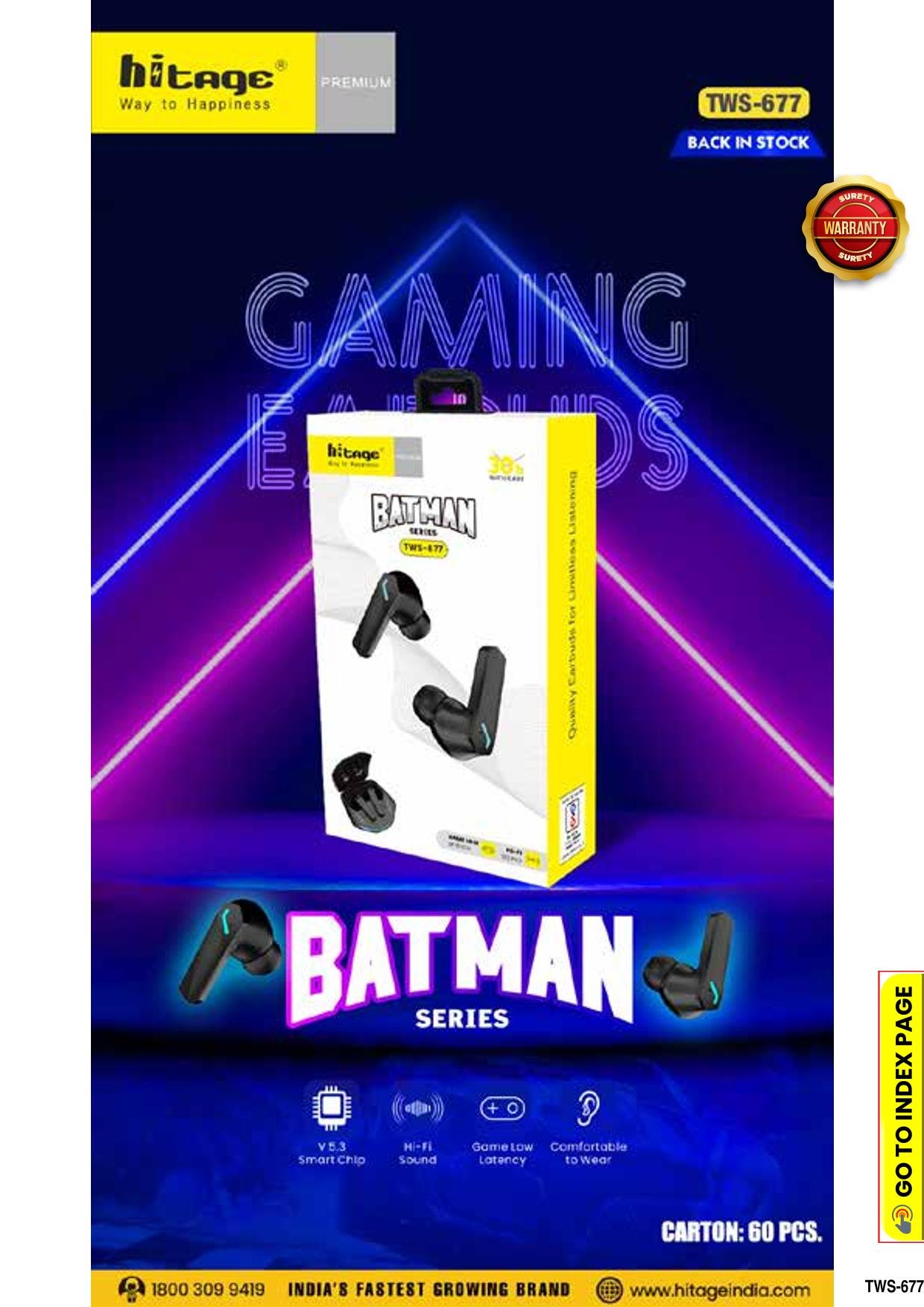 TWS-677 Hitage Wireless Earbuds (2)