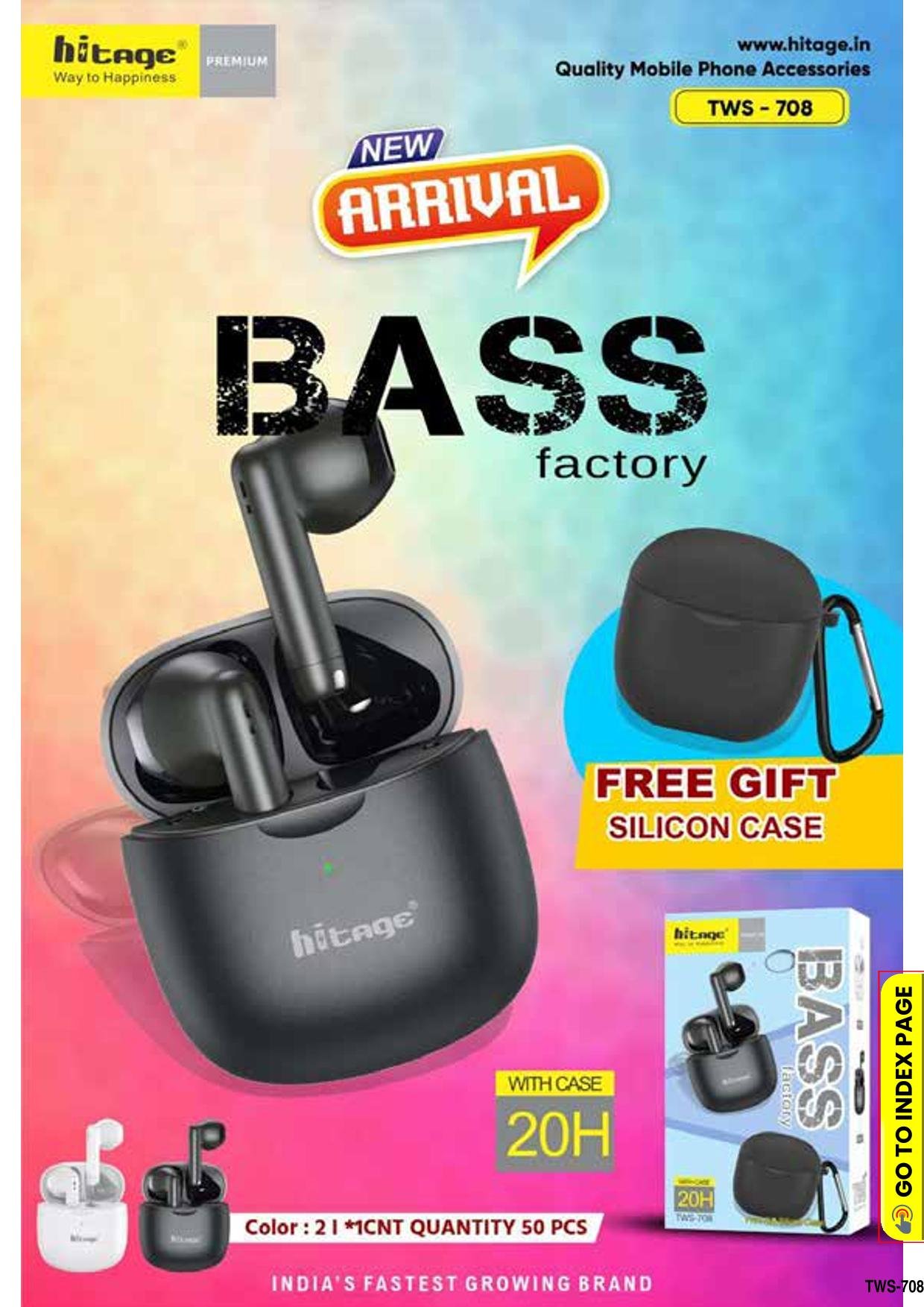 TWS-708 Hitage Wireless Earbuds