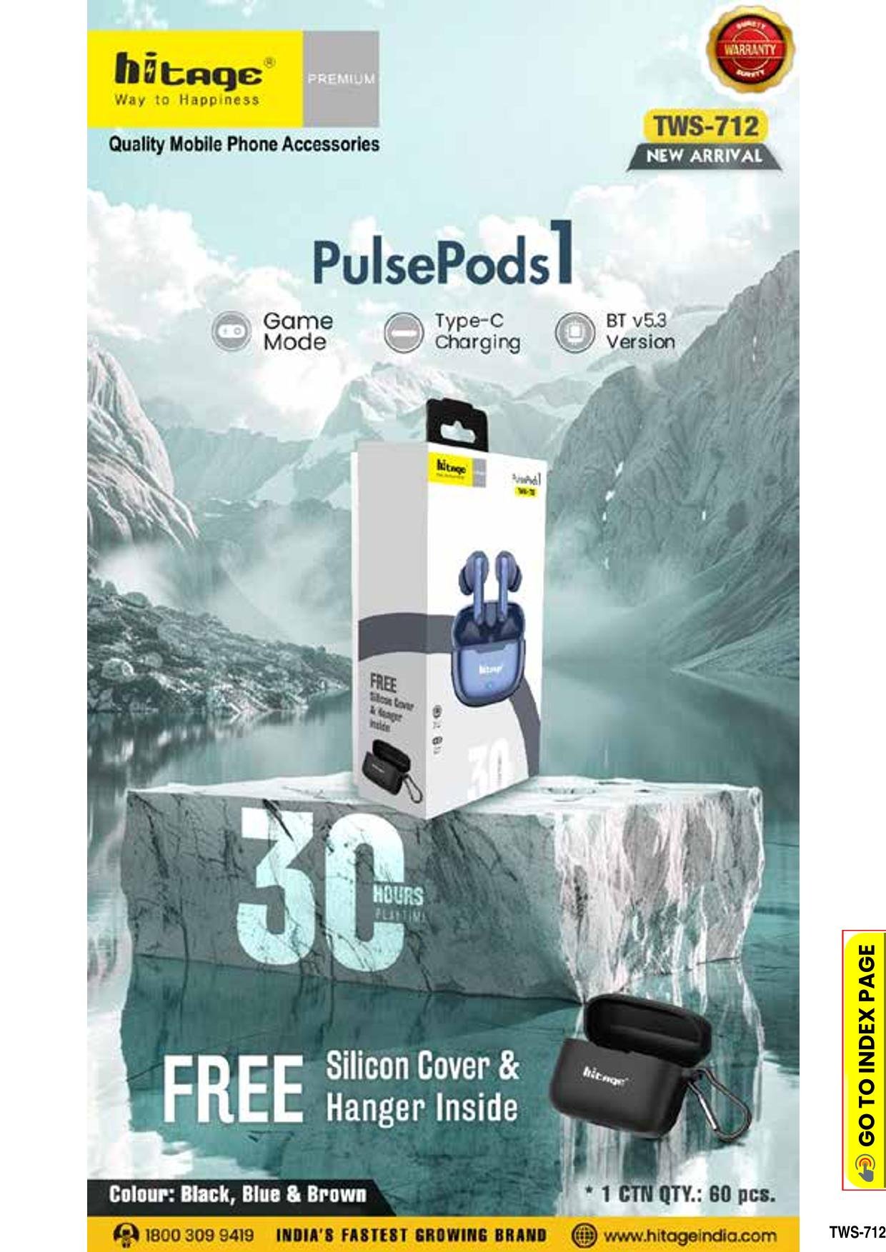 TWS-712 Hitage Wireless Earbuds