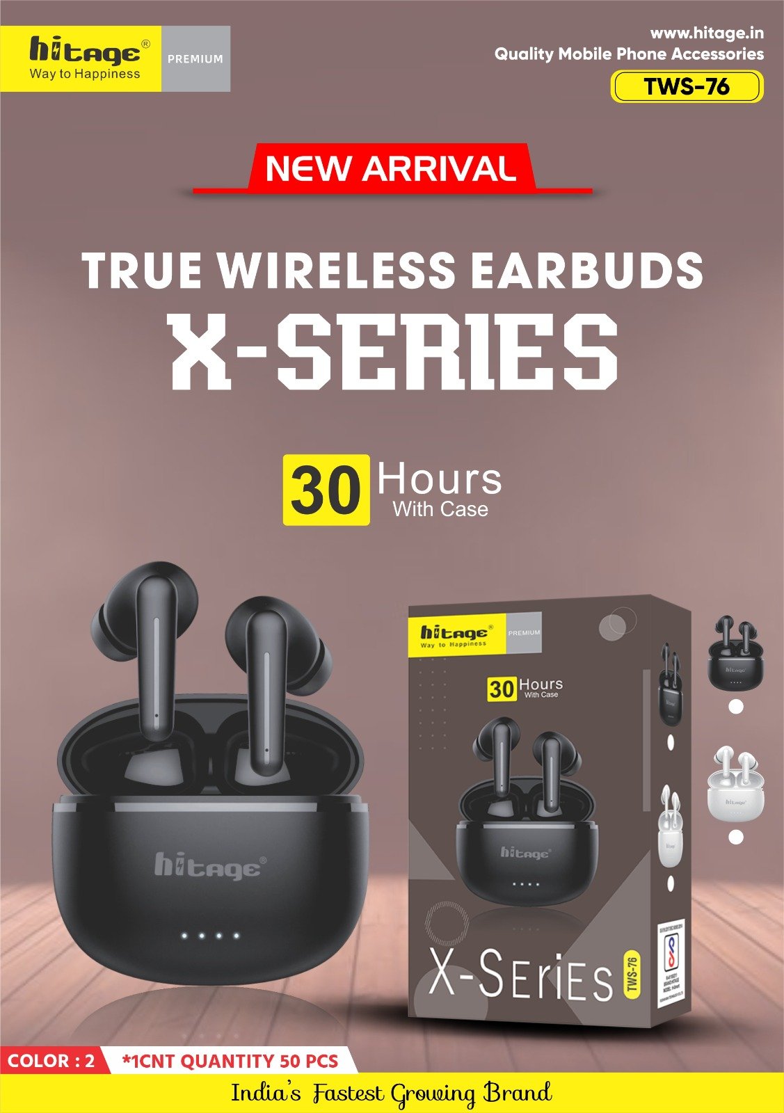 TWS-76 Hitage Wireless Earbuds