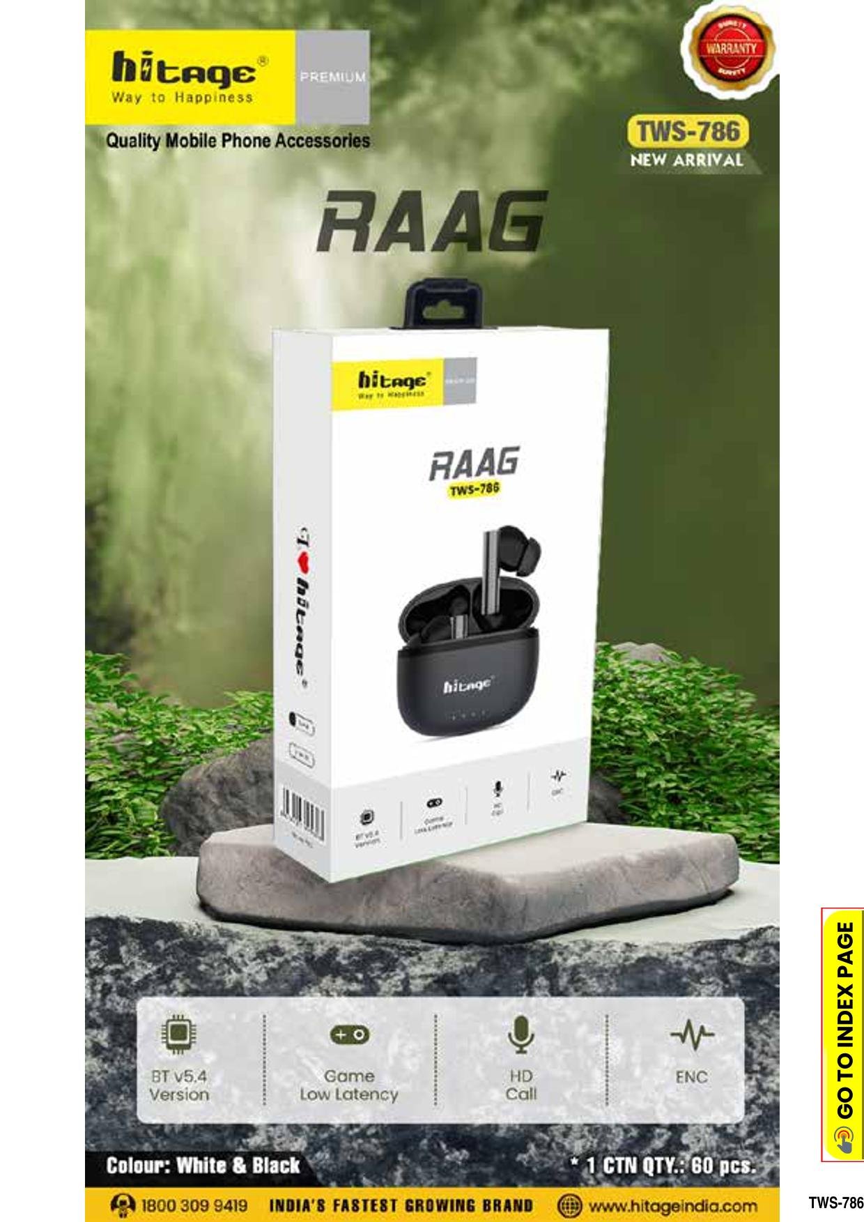 TWS-786 Hitage Wireless Earbuds