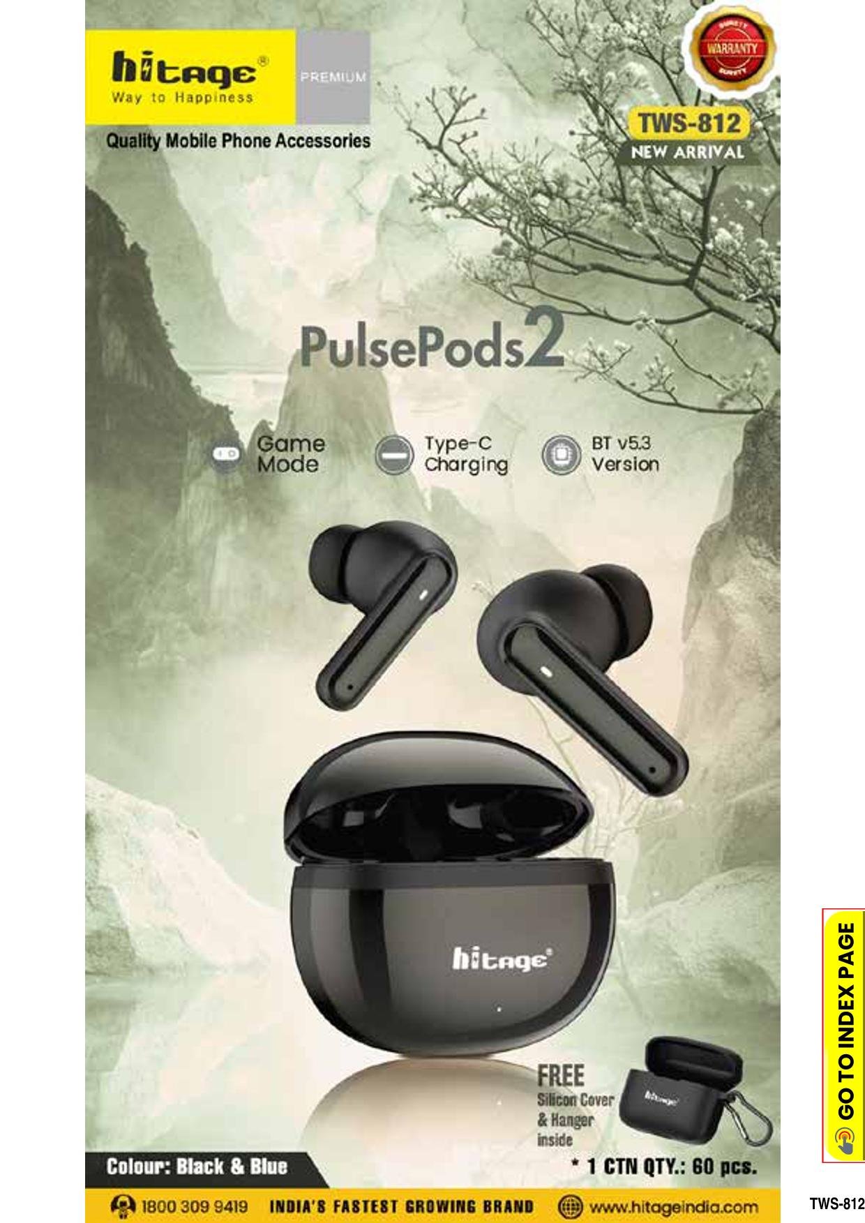 TWS-812 Hitage Wireless Earbuds