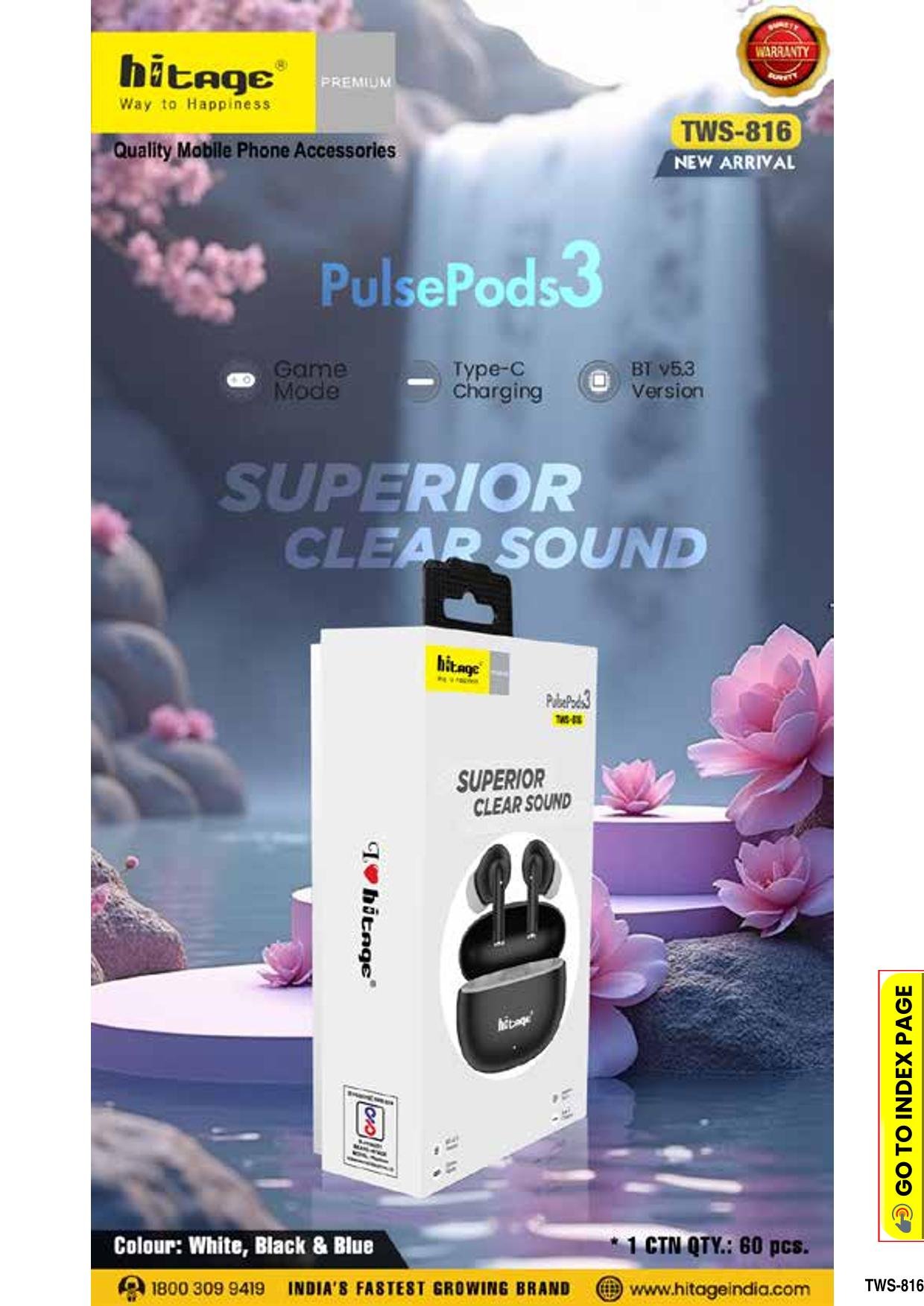 TWS-816 Hitage Wireless Earbuds (2)