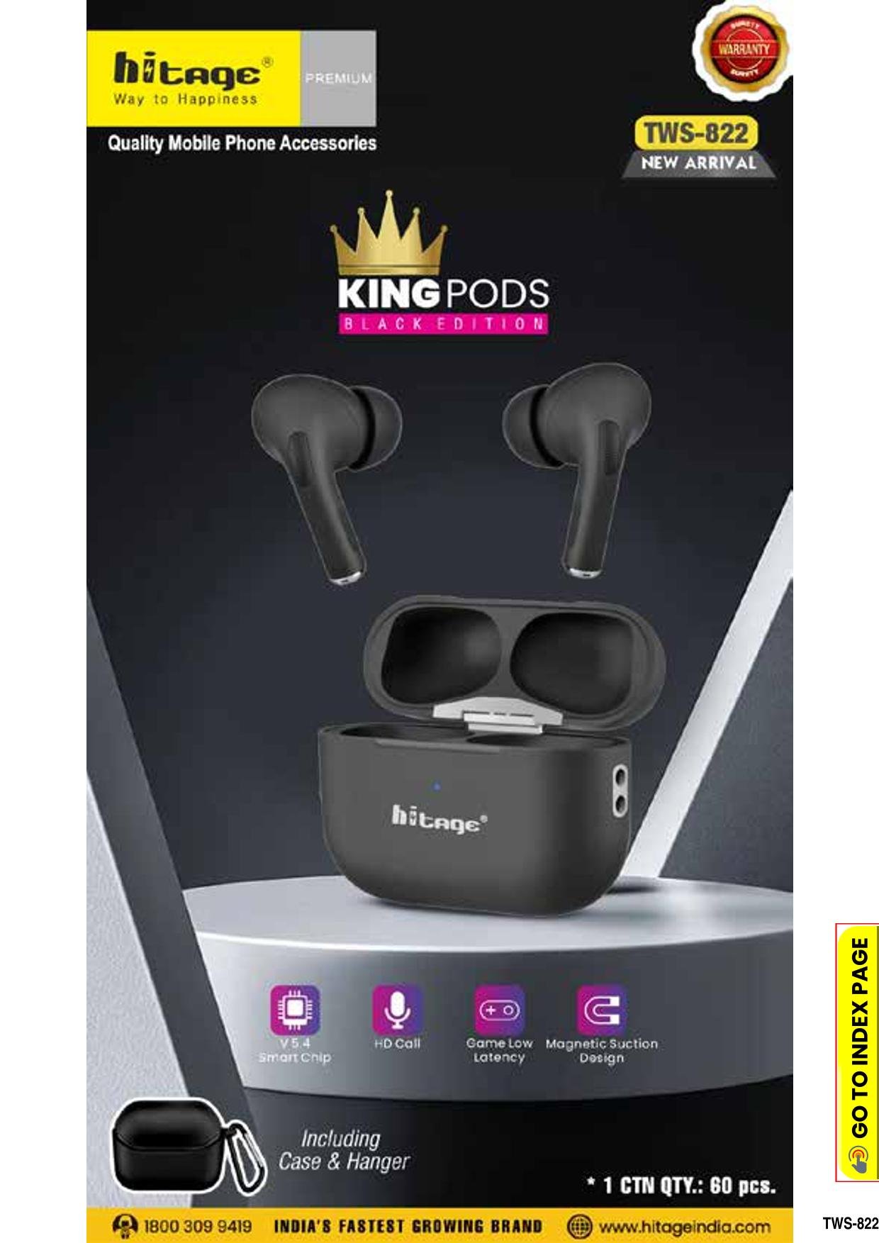 TWS-822 Hitage Wireless Earbuds