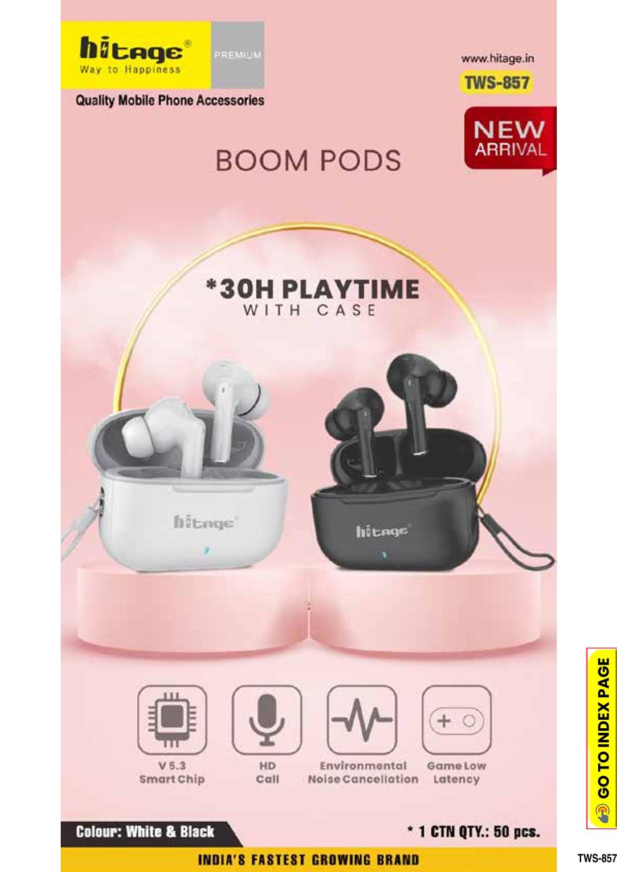 TWS-857 Hitage Wireless Earbuds