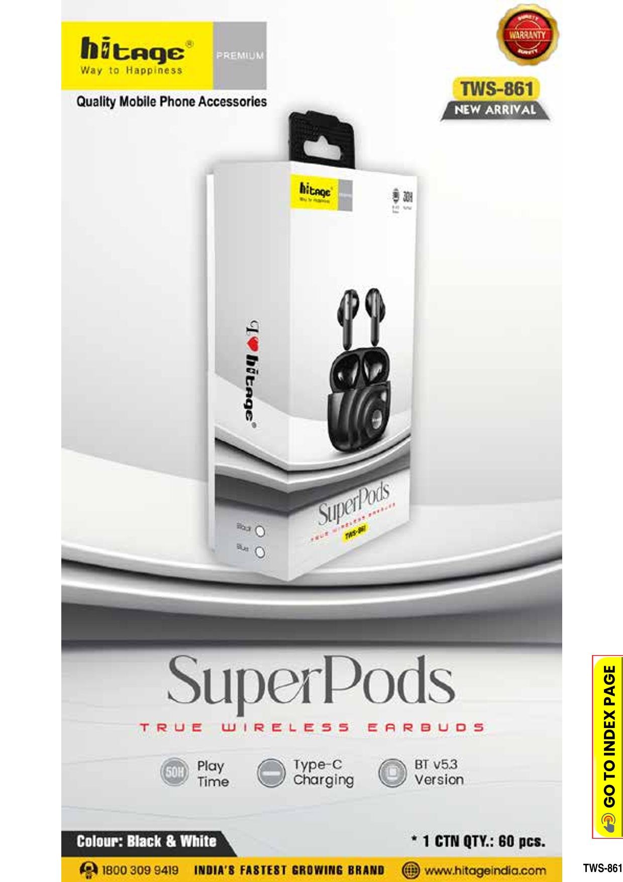 TWS-861 Hitage Wireless Earbuds (2)