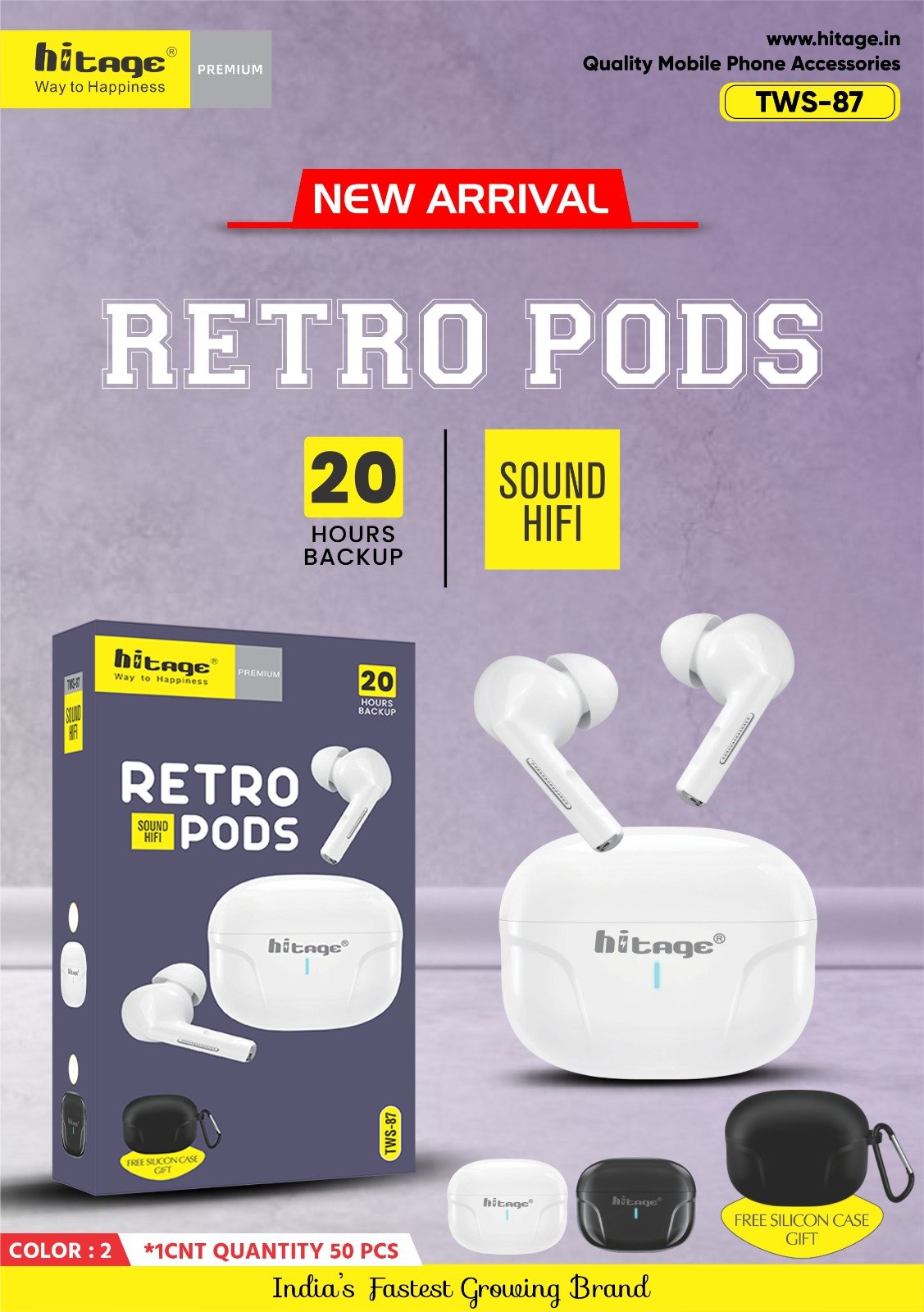 TWS-87 Hitage Wireless Earbuds