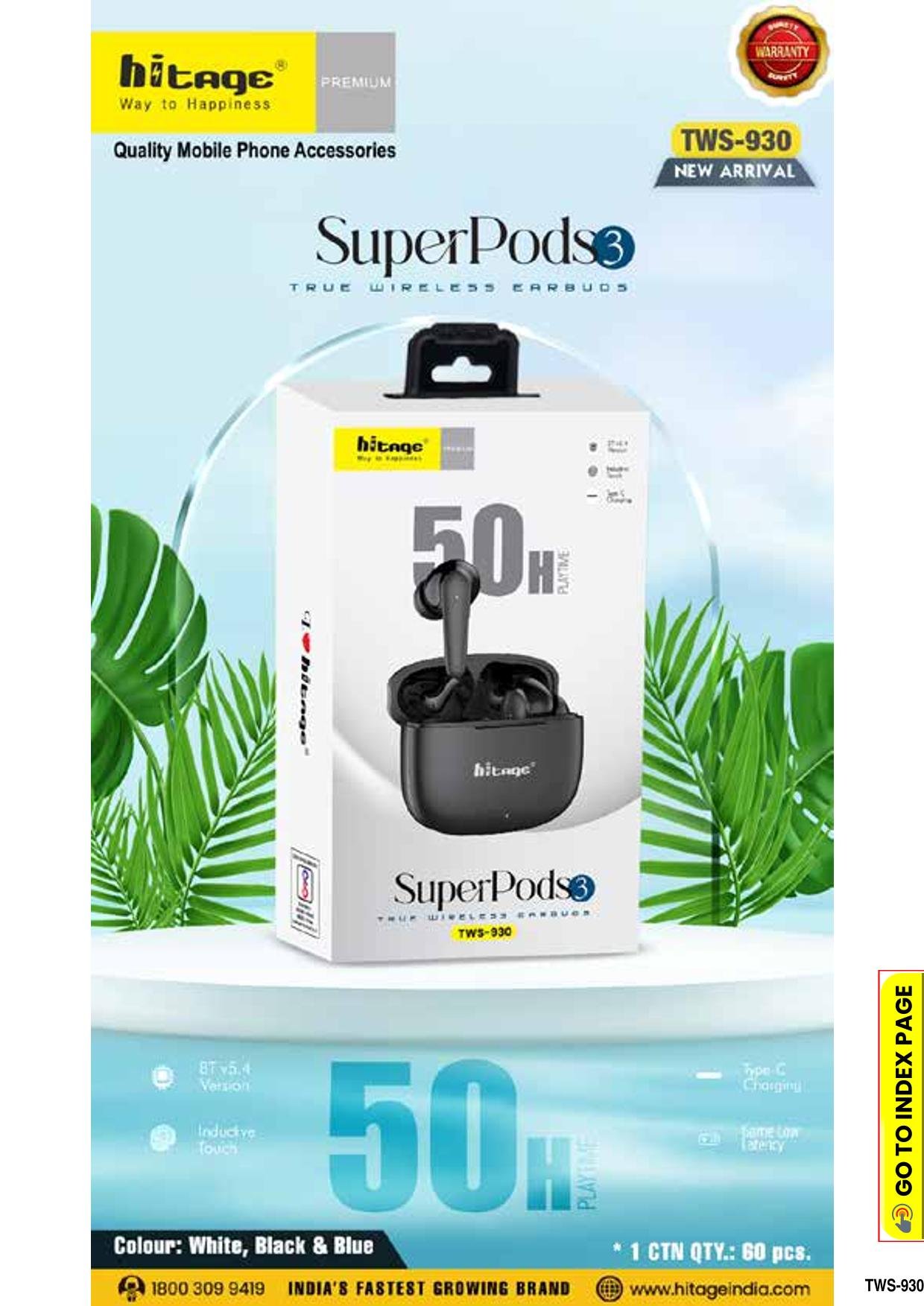 TWS-930 Hitage Wireless Earbuds (2)