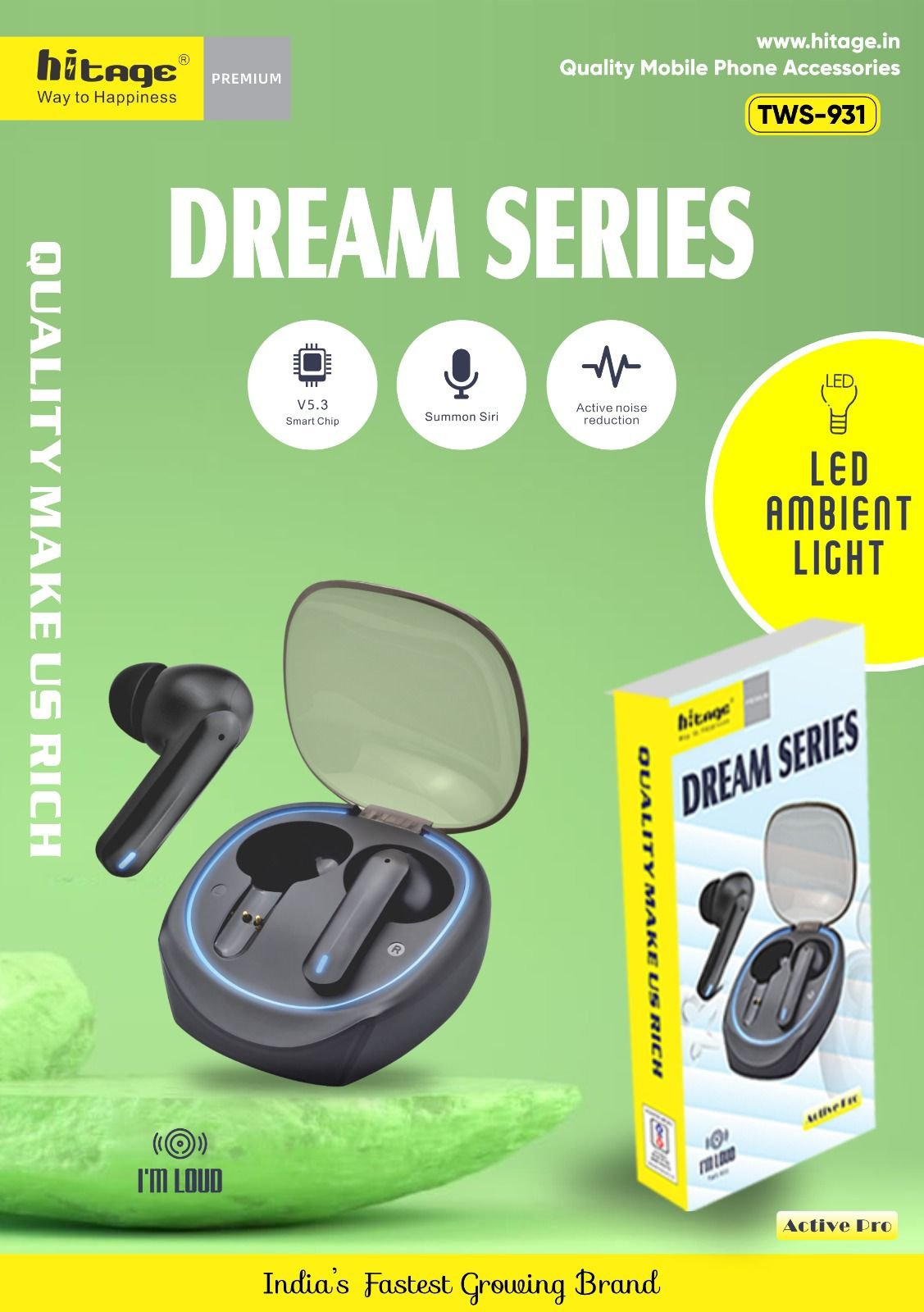 TWS-931 Hitage Wireless Earbuds