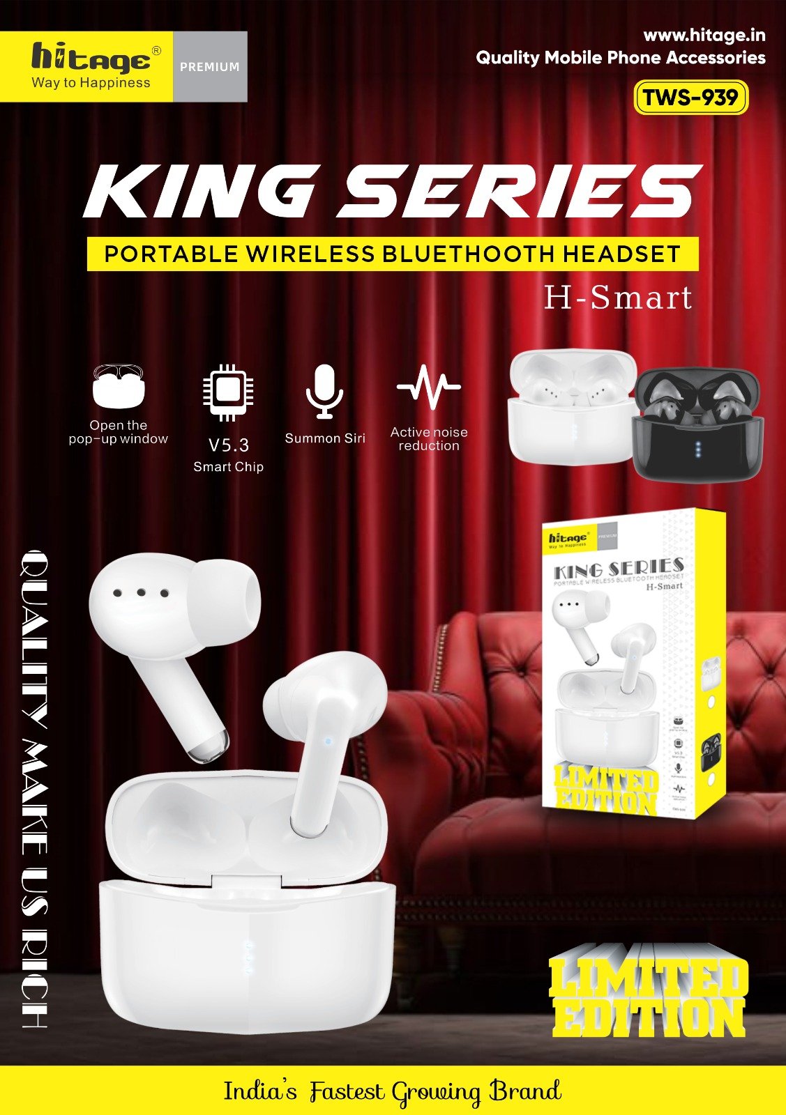 TWS-939 Hitage Wireless Earbuds