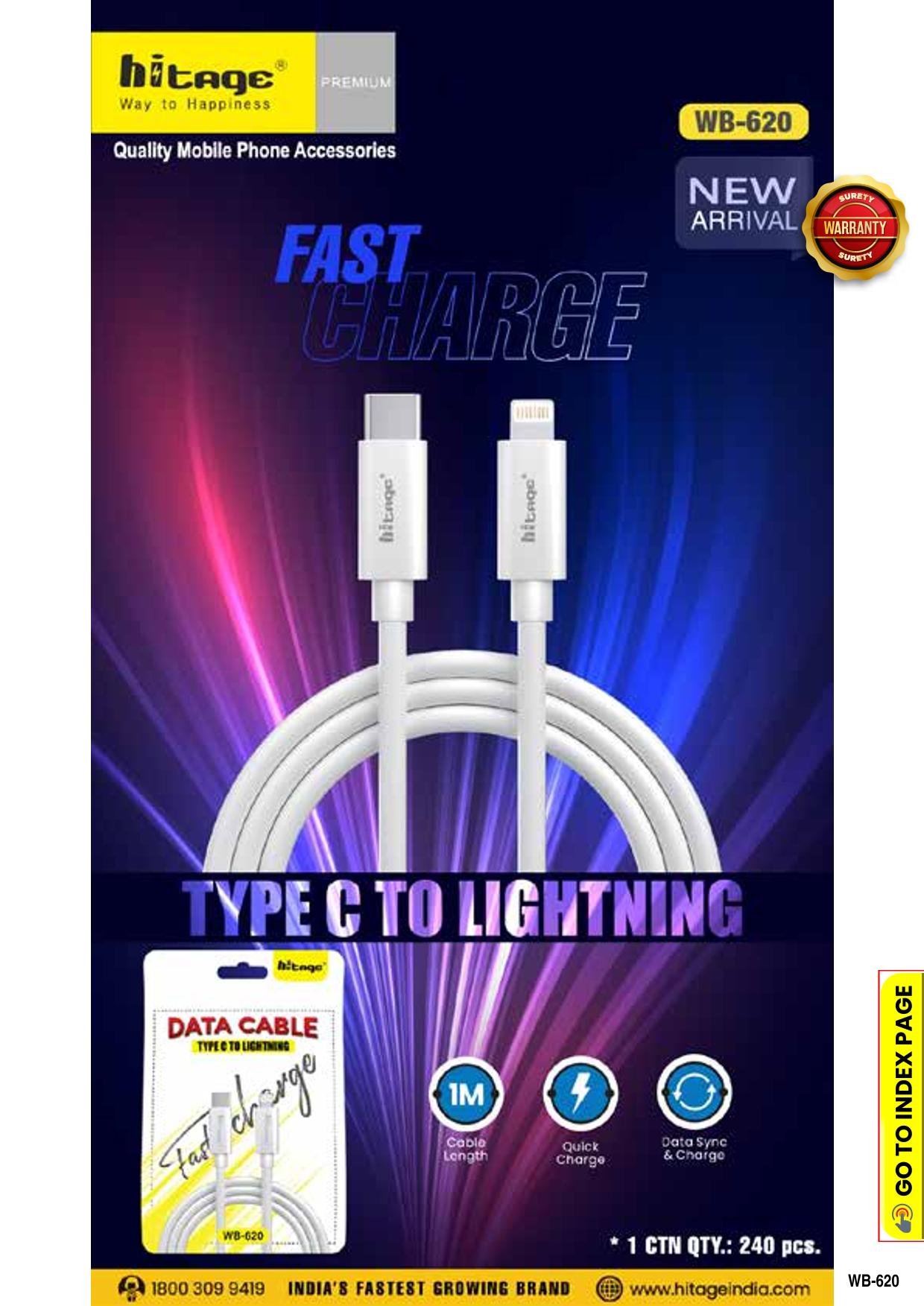 WB-620 Hitage (C-L) Data Cable