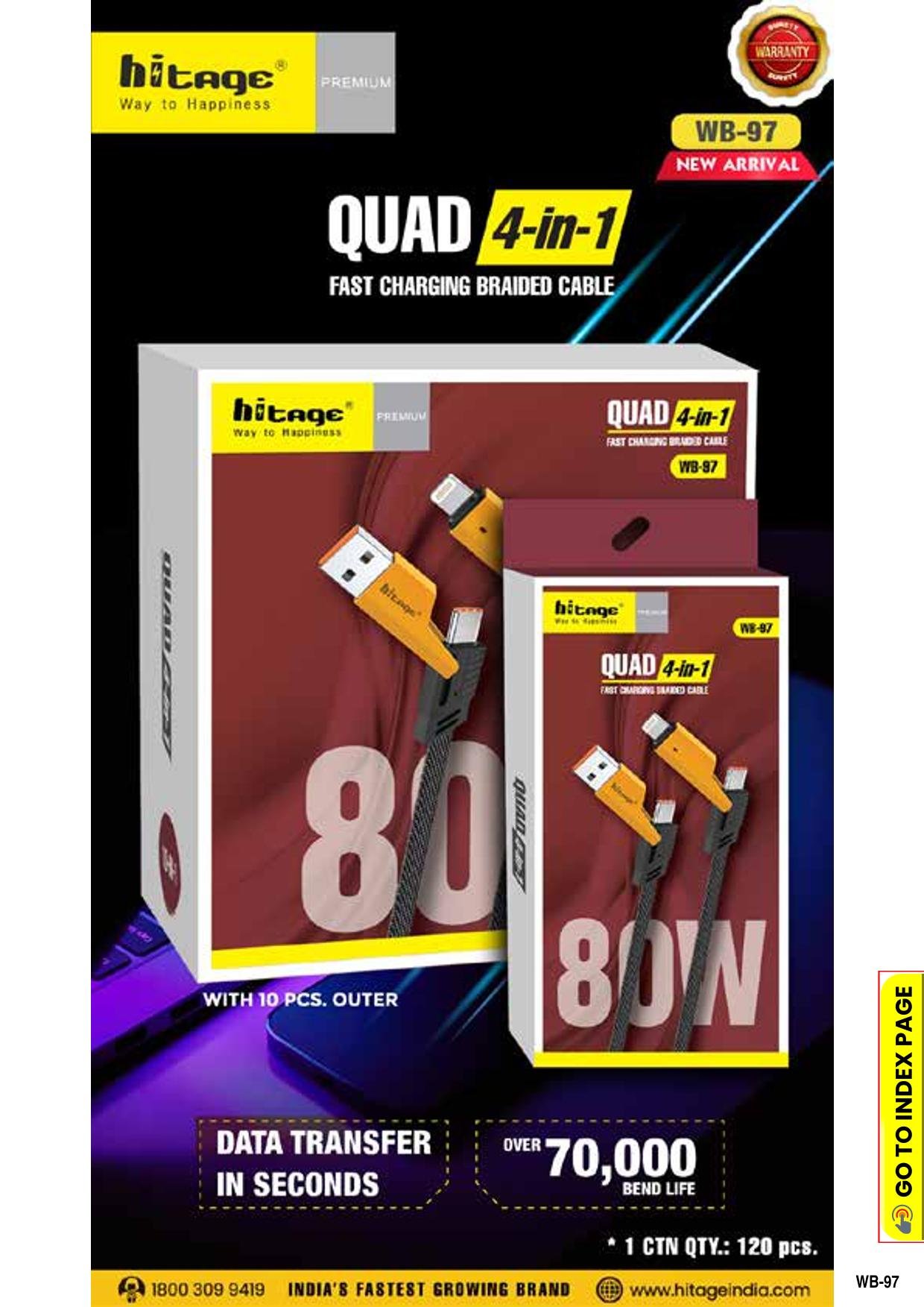 WB-97 Data Cable (80W) 4 in 1 -1