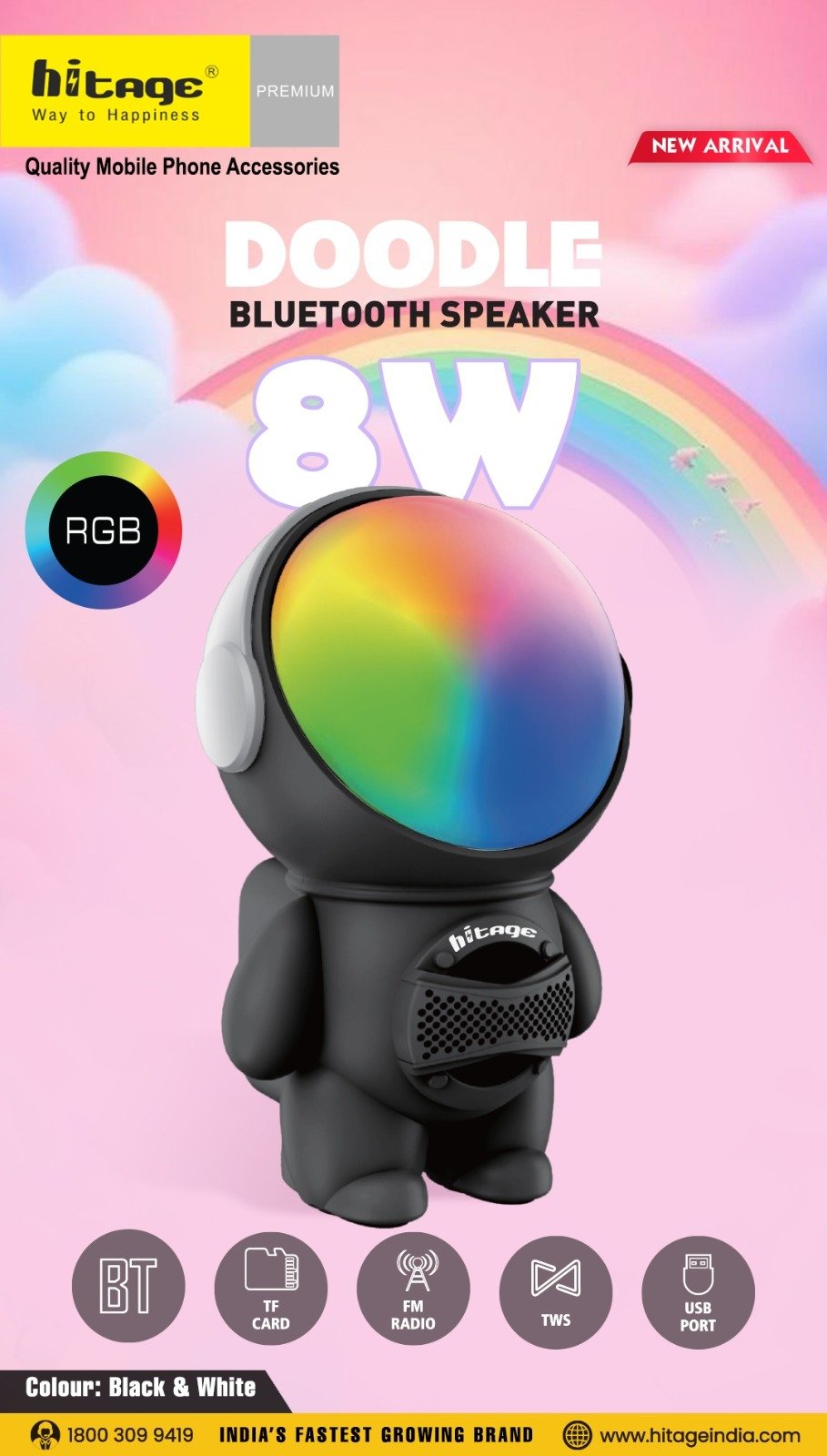 BT-5.0 Doodle Hitage Speaker