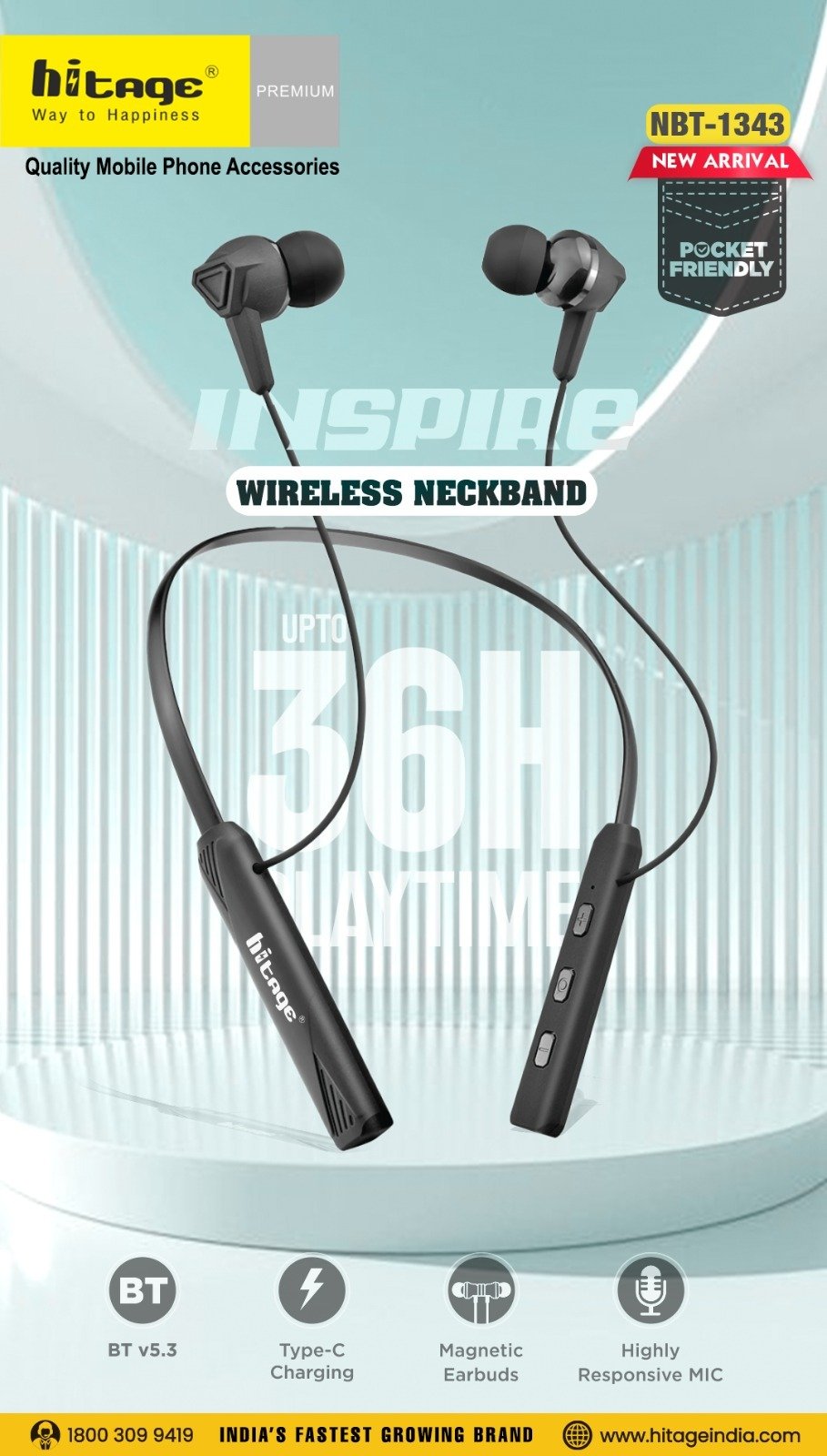 NBT-1343 Hitage BT Neckband