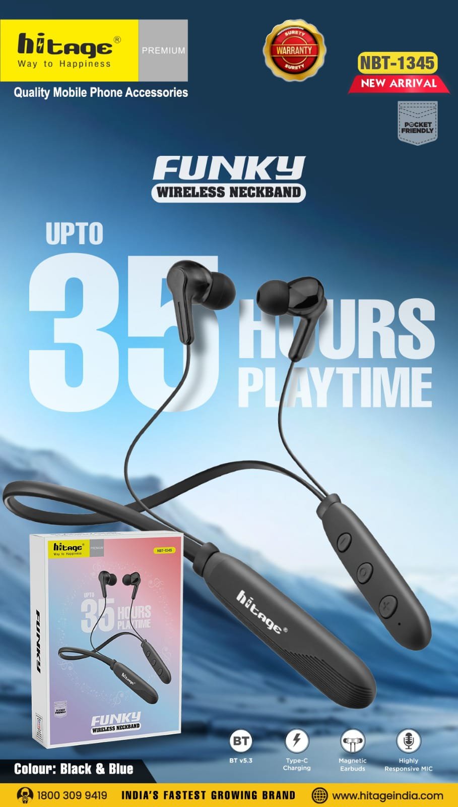 NBT-1345 Hitage BT Neckband